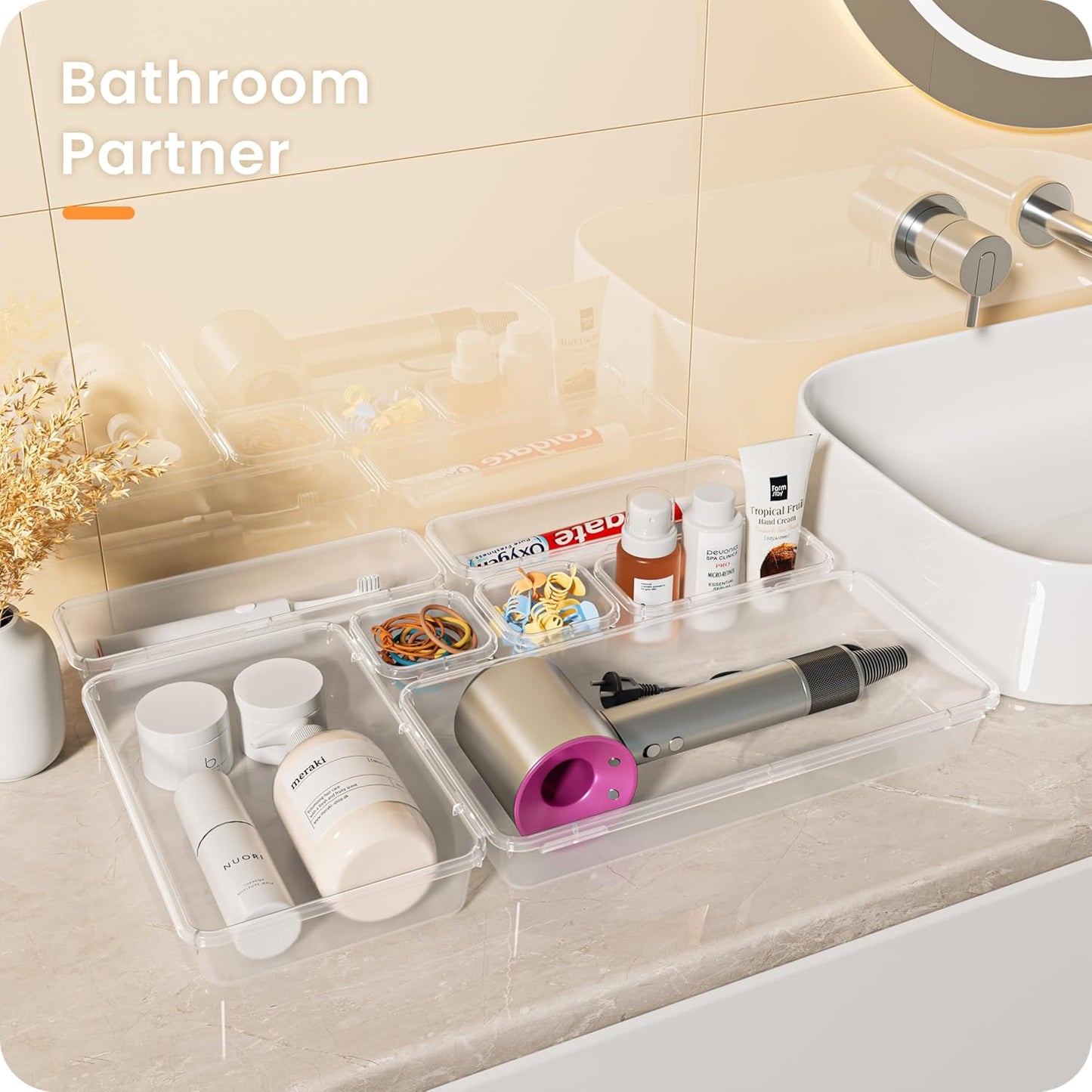 【Military Grade】A-LuGei Drawer Organizer, 【𝟱𝗦𝗶𝘇𝗲】 Makeup organize