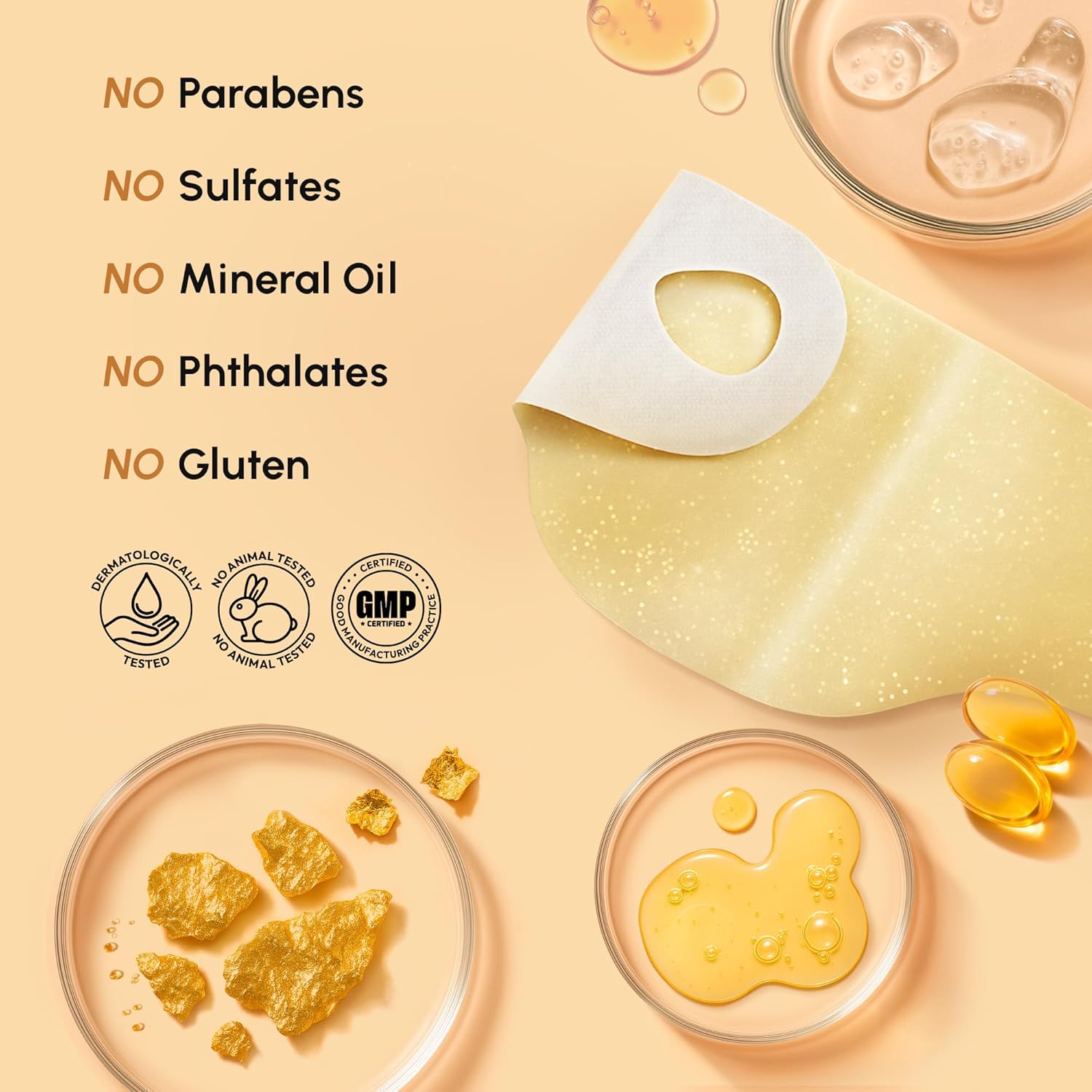 MAREE V Line Lifting Mask with 24K Gold – Deep Collagen Face Mask for 