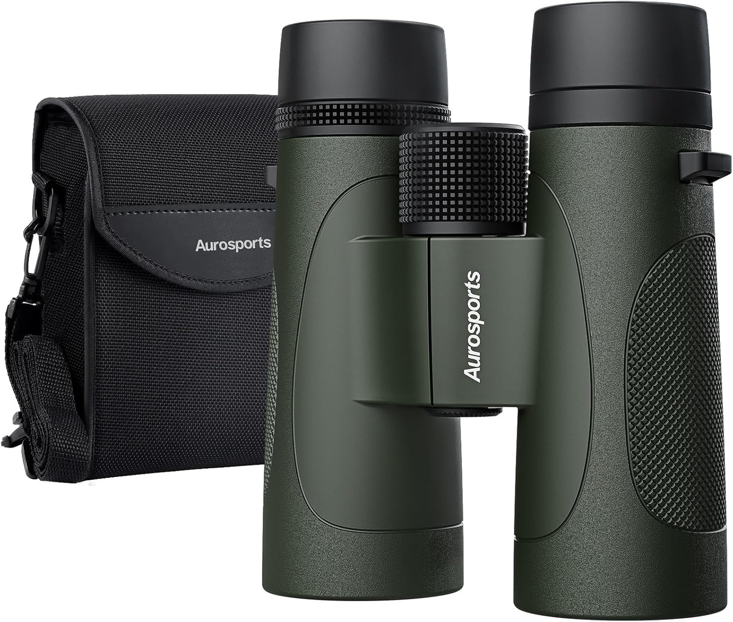 12x42 Binoculars for Adults High Powered: Waterproof HD Bird Binoculars - Large View Easy Focus with Clear Low Light Vision for Hunting Hiking Bird Watching Travel Cruise Green