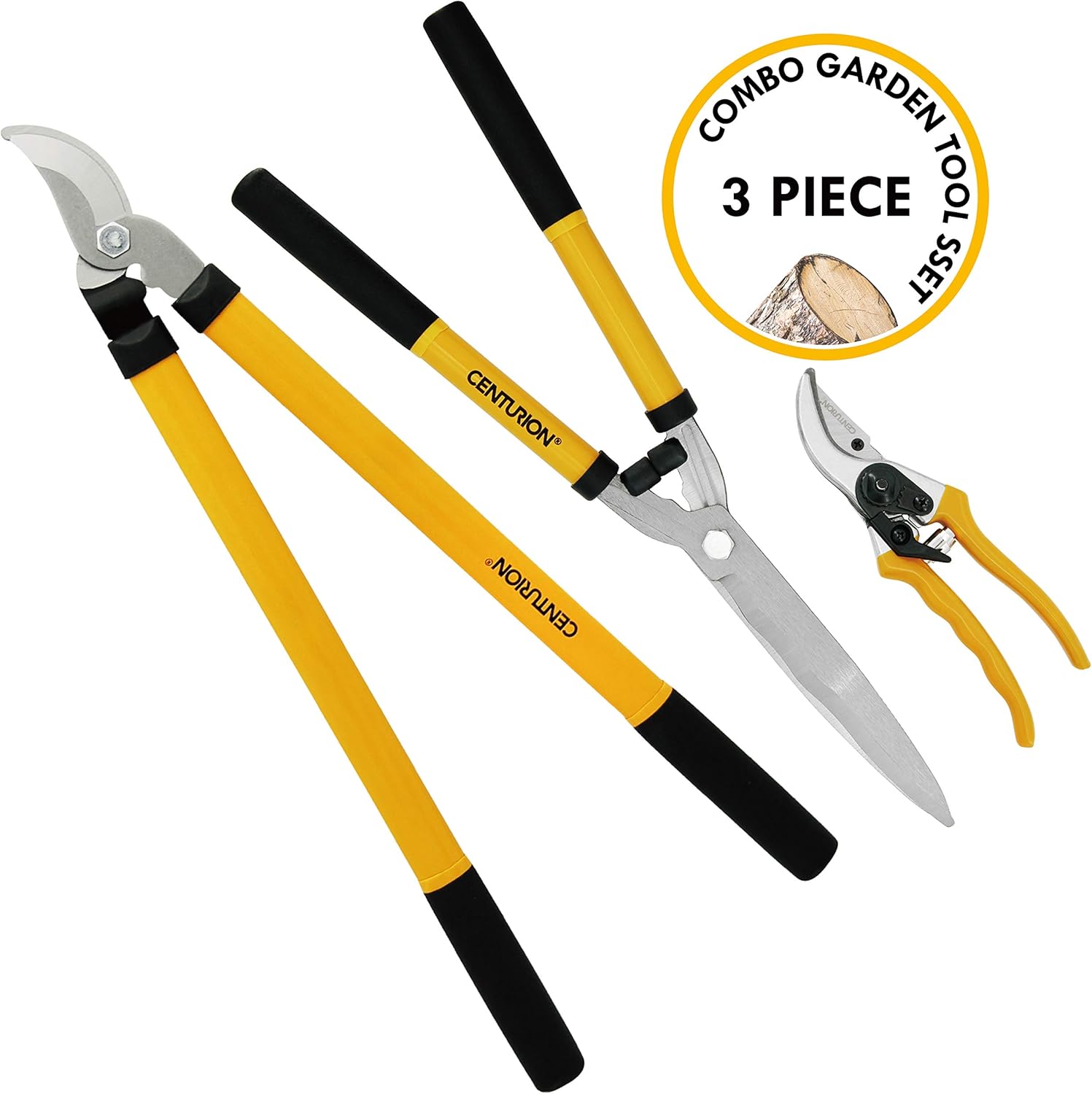 Centurion 1222 3-Piece Lopper, Hedge Shear & Pruner Combo Set, Heavy D