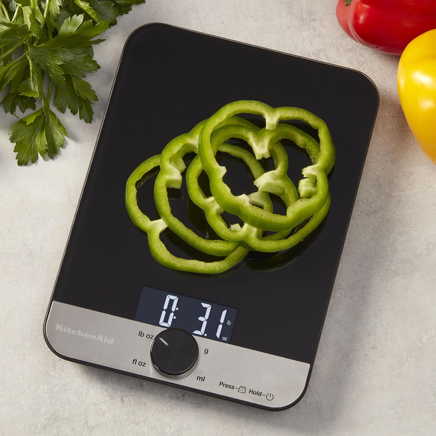KitchenAid KQ908 Glass Surface 11 Pound Capacity Digital Kitchen and F