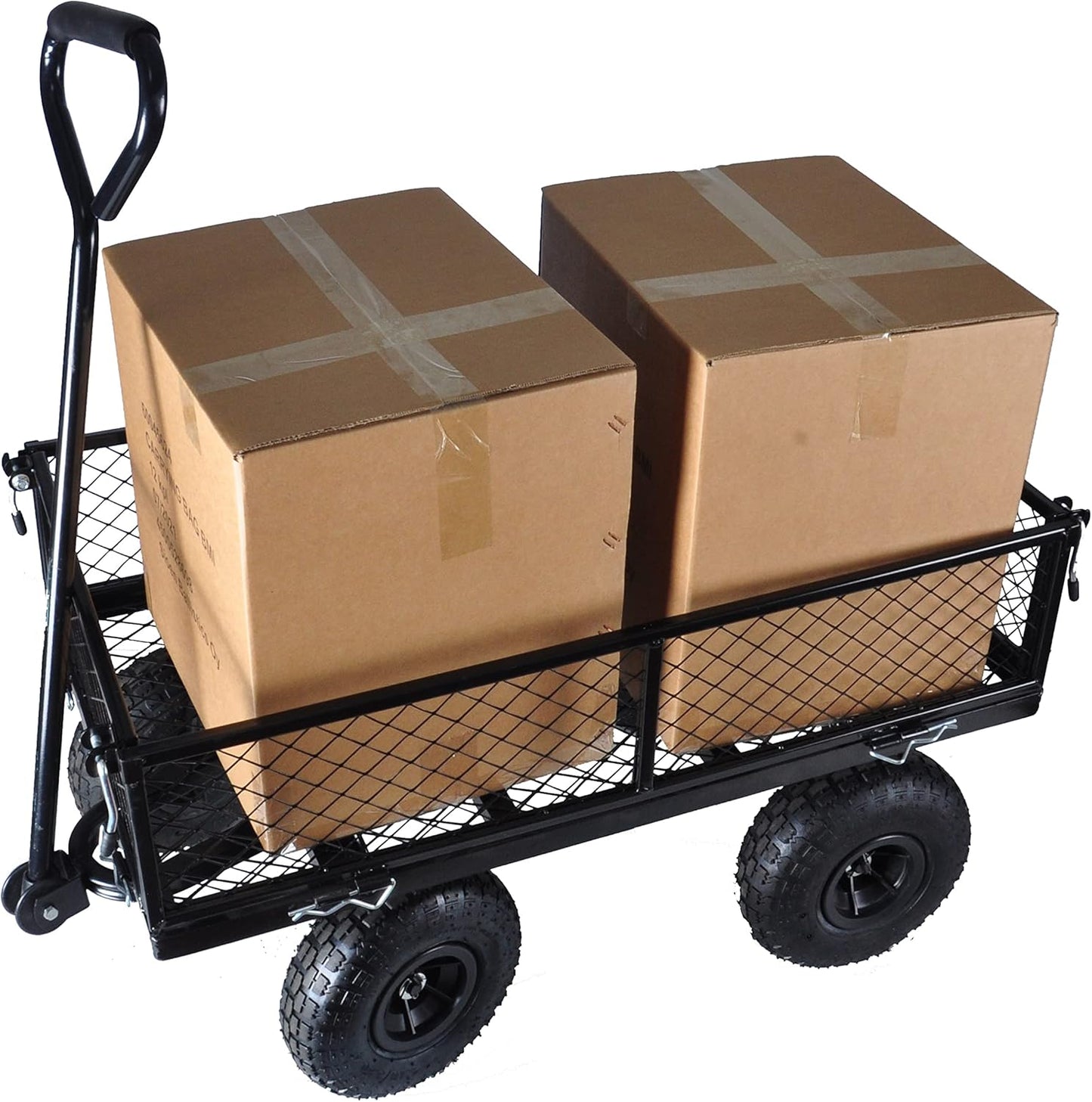 Garden Cart Outdoor Utility Wagon with Solid Wheels Beach Wagon,All Te