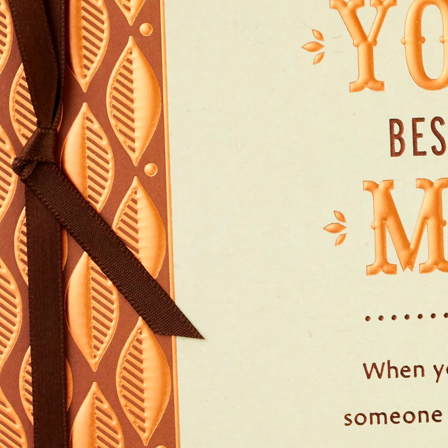 Hallmark Romantic Birthday Card (With You Beside Me) Copper Leaves