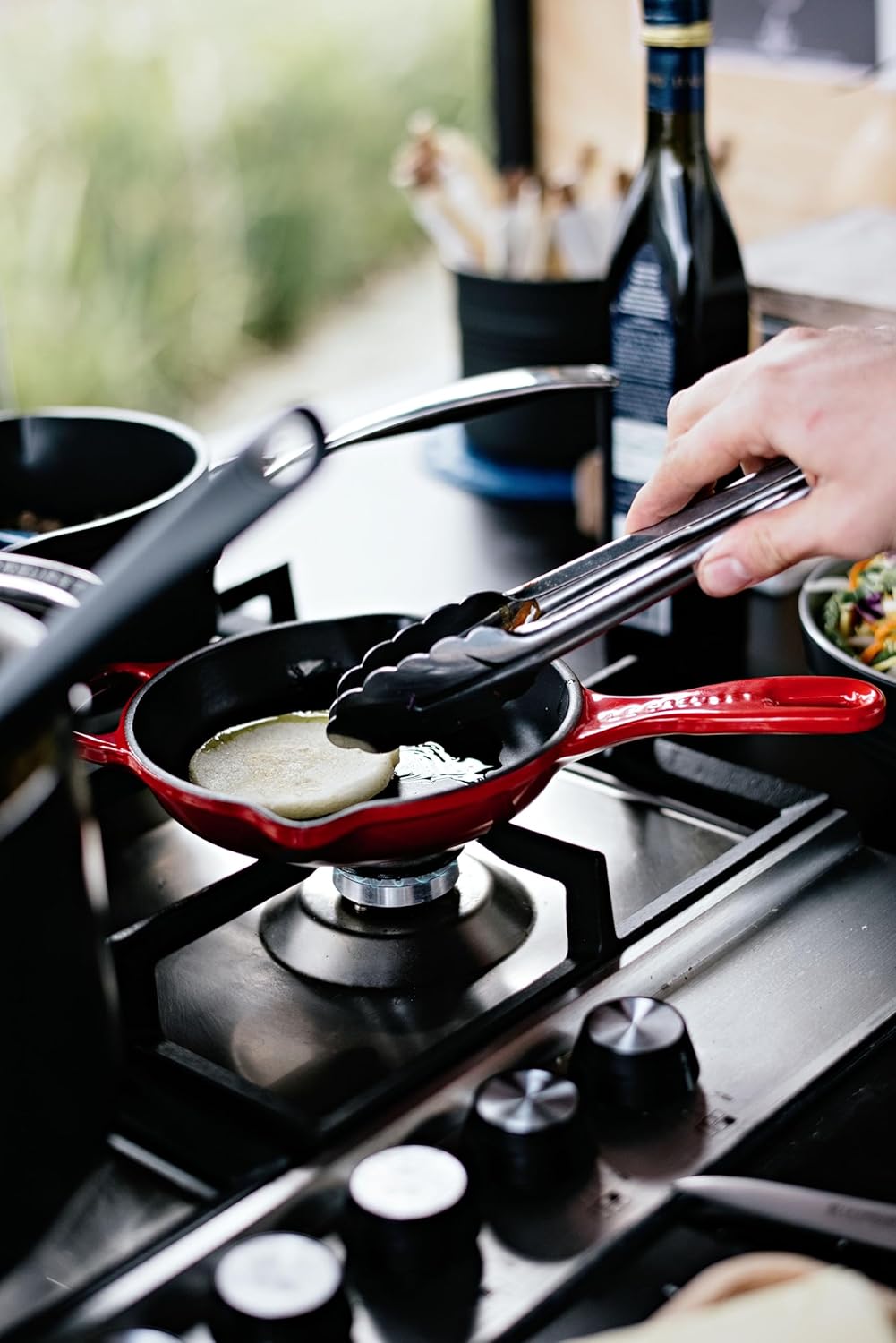 Le Creuset Enameled Cast Iron Signature Iron Handle Skillet, 6.33", Ce