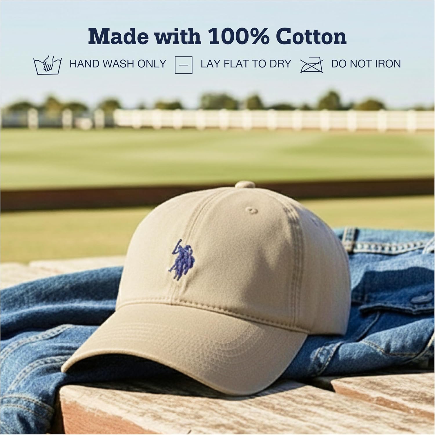 U.S. Polo Assn. mens U.s. Polo Assn. Washed Twill Cotton Adjustable Ha