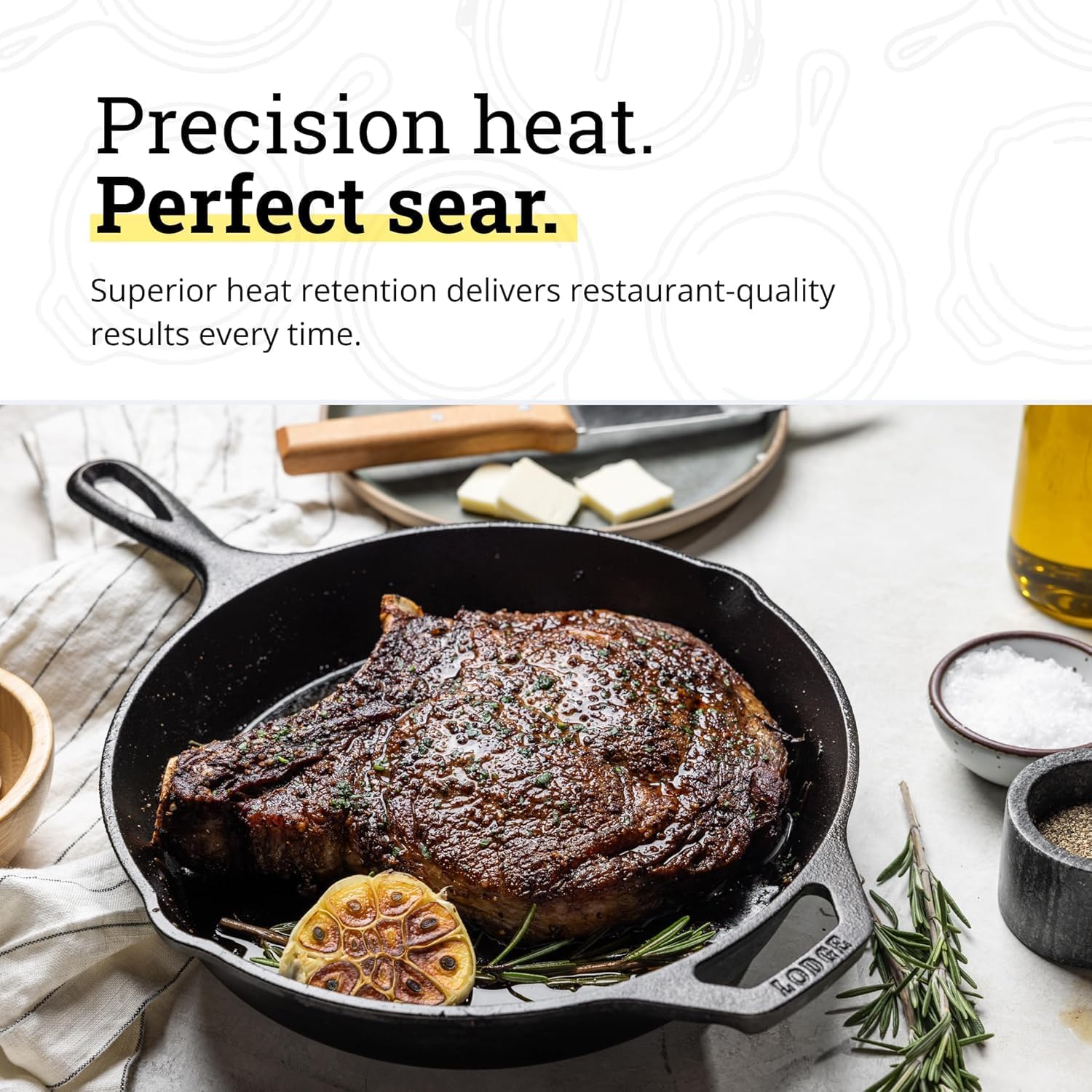 Lodge Seasoned Cast Iron Skillet - PFAS-Free, Non-Toxic Cookware - Use