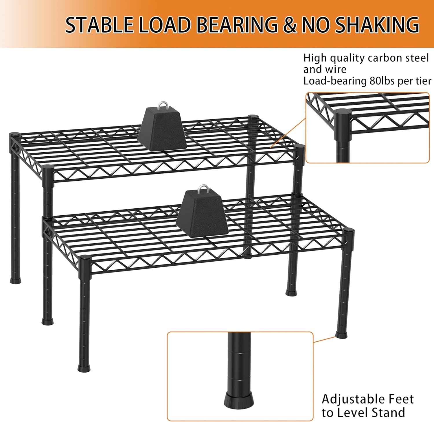 Xiofio 2 Tier Ladder Potted Multiple Plants for Indoor and Outdoor Pla