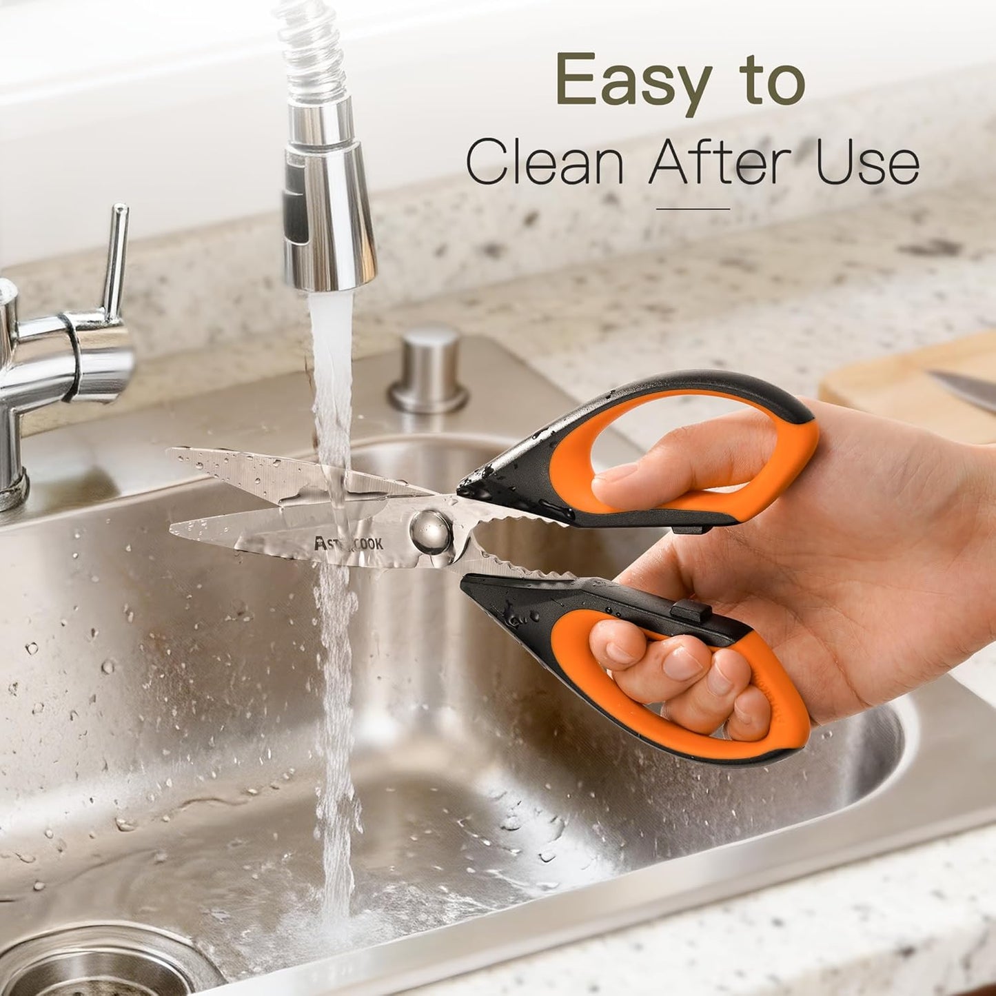 Astercook Kitchen Scissors All Purpose Heavy Duty,3 Pack Kitchen Shear