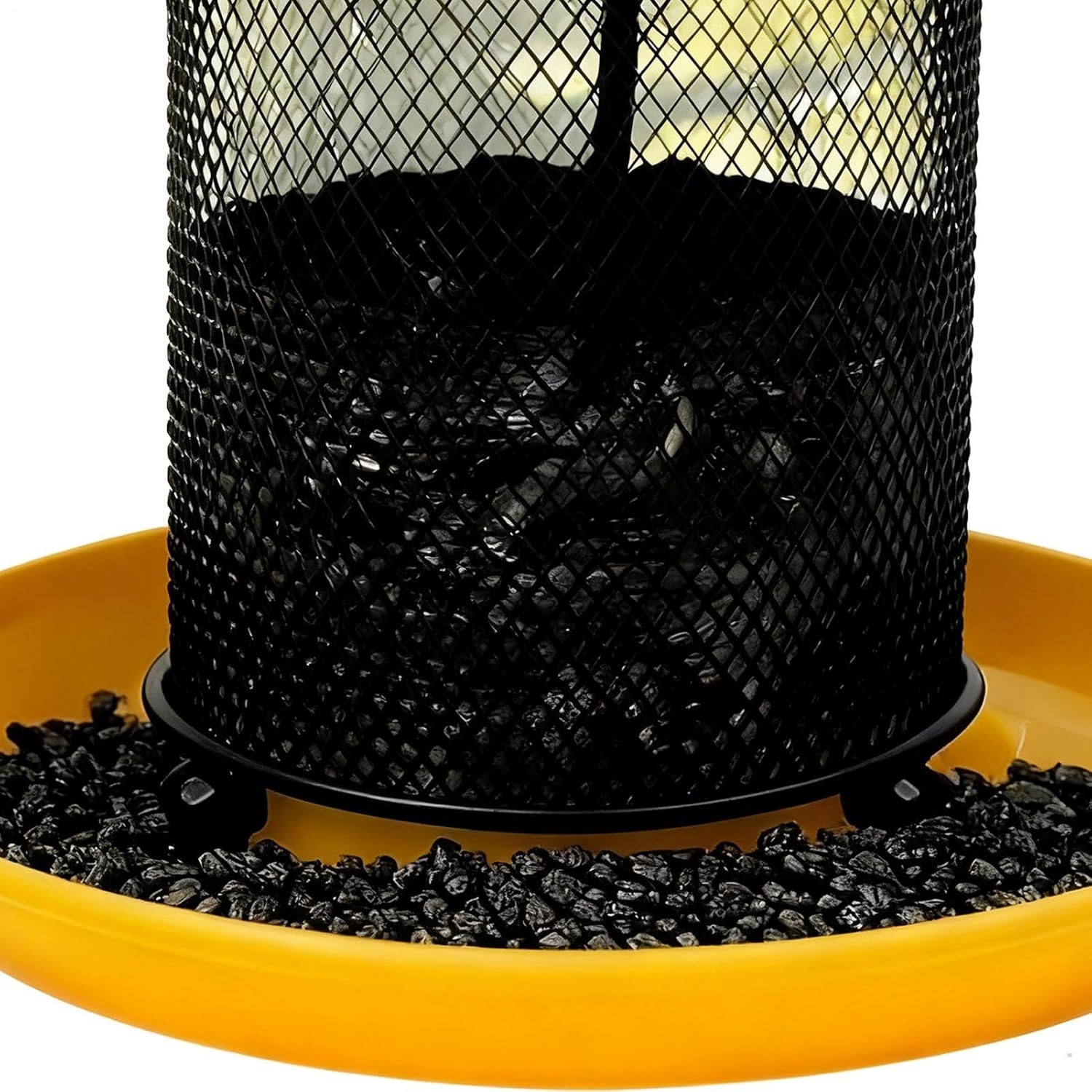 Heavy Duty Finch Feeder, Metal Mesh Feeder, 10 Inch Bird Dispenser wit