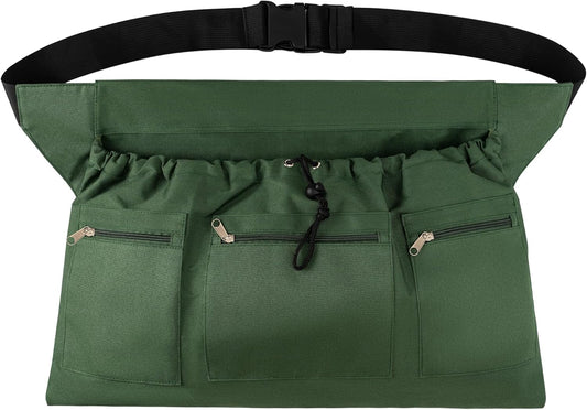 Gardening Apron, Garden Aprons with Pockets & Drawstring Bag, Waterpro