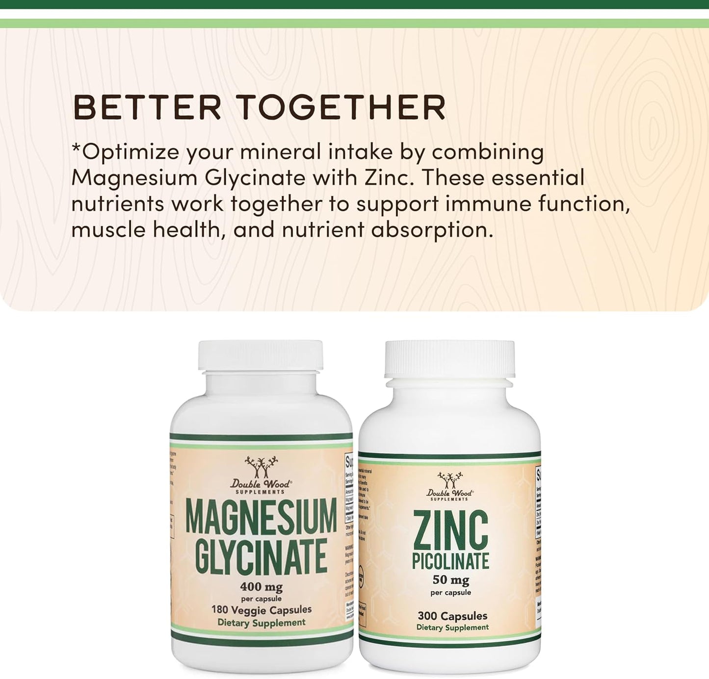 Magnesium Glycinate 400mg | 180 Capsules | Sleep, Muscle, & Heart Supp