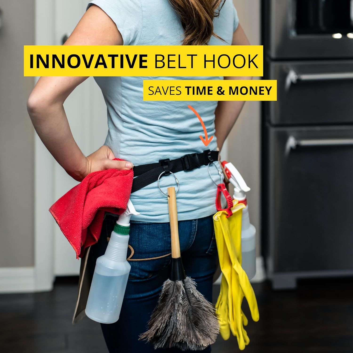 5-Pocket Waterproof Professional Cleaning Apron. Made for Pro Cleaners