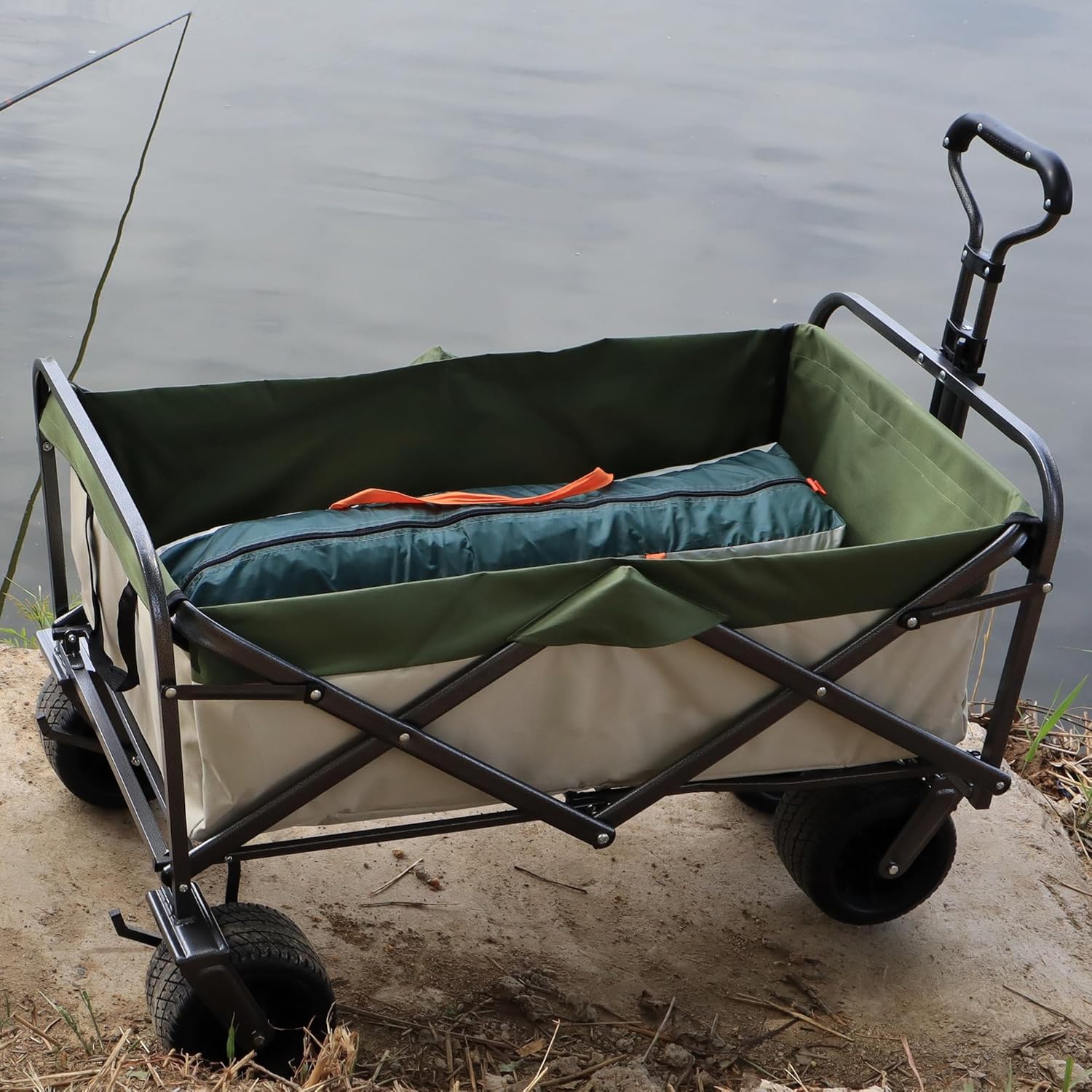 Utility Kids Wagon for Outdoor Garden Park Walking, Portable Beach Cam