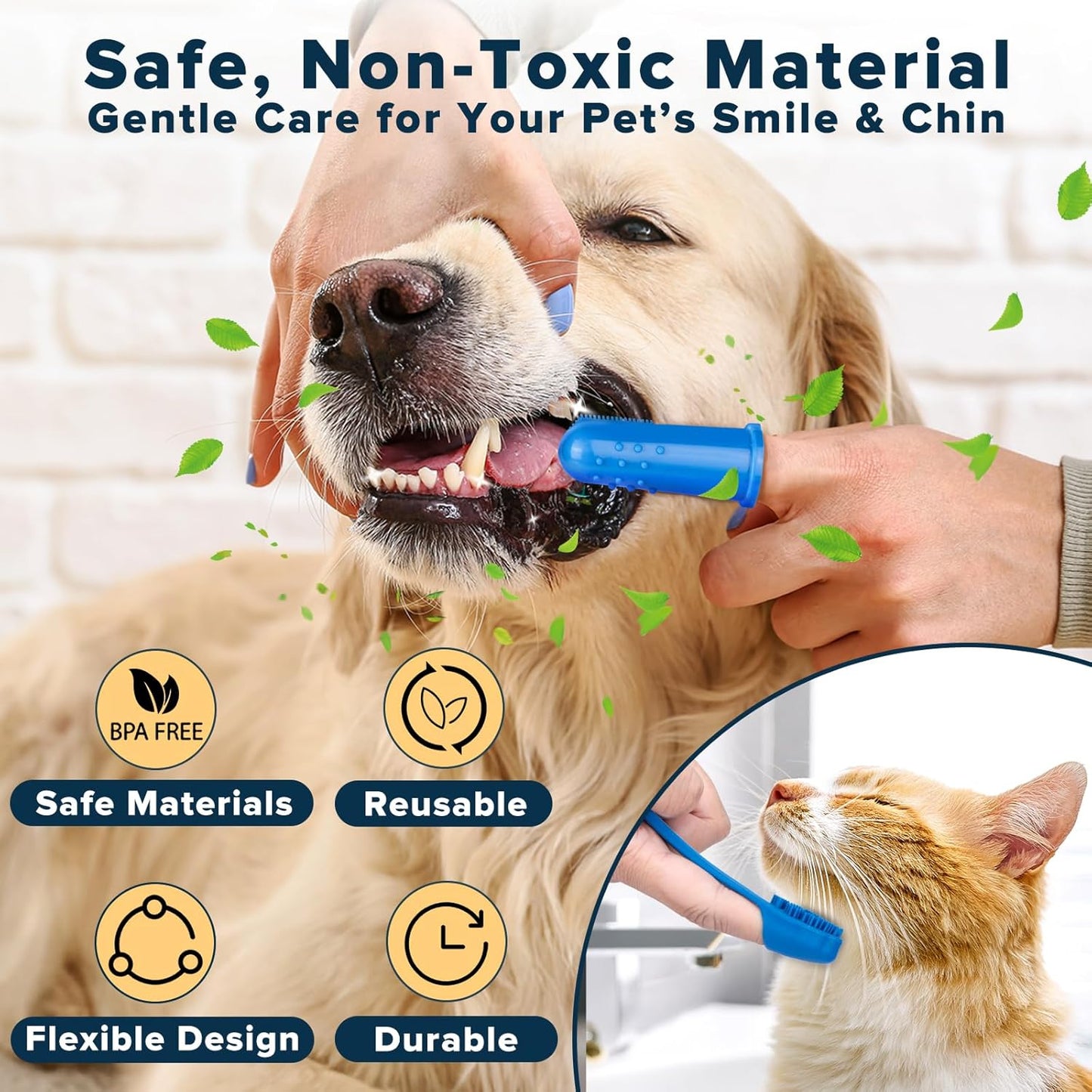 6PCS Pet Grooming Kit for Dogs,Cats and Horses | Dog Washing Gloves | 