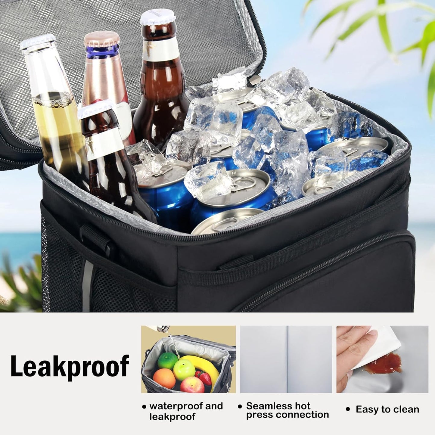 Tactical Lunch Box for Men & Women – Expandable 16L Double Deck Insulated Cooler Bag for Work, Construction & 12-Hour Shifts – Heavy Duty Leakproof Large Meal Prep Tote with Shoulder Strap
