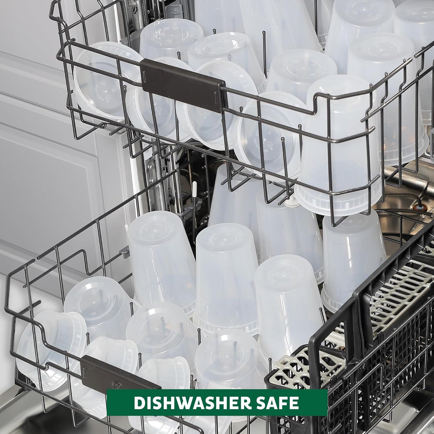 Freshware Food Storage Containers [50 Set] 16 oz Plastic Deli Containe