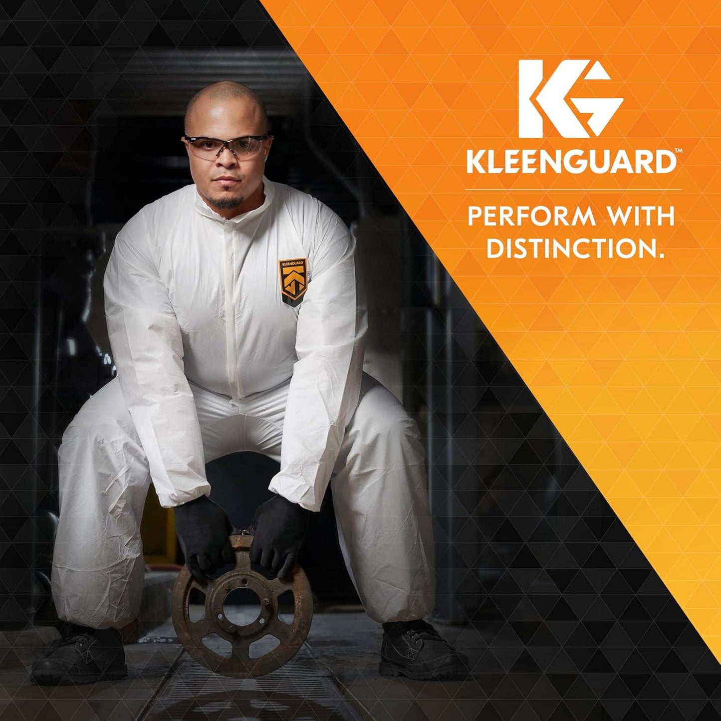 KleenGuard™ V30 Nemesis™ Safety Glasses (25676), Clear Lenses, Black F