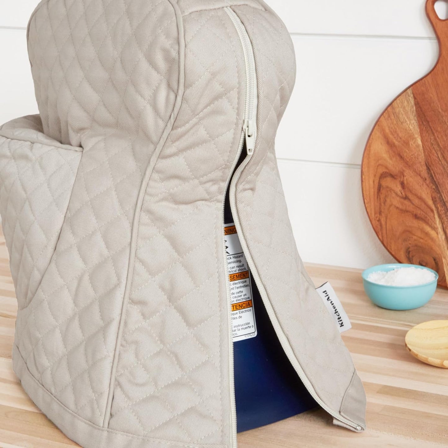 KITCHENAID Fitted Tilt-Head Stand Mixer Cover with Storage Pocket, Qui