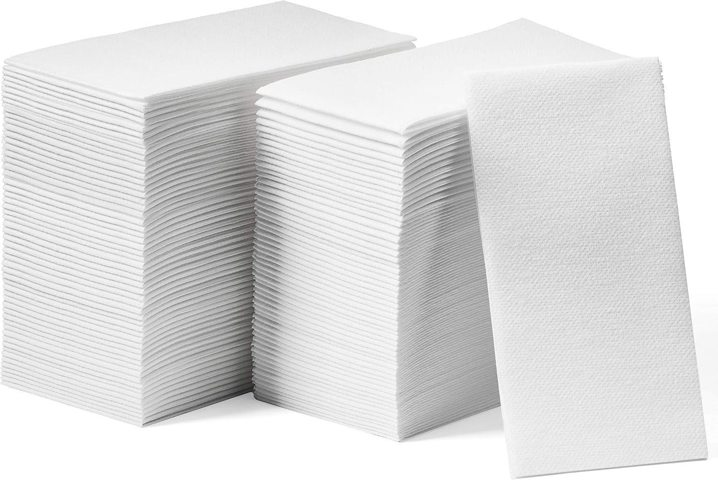 Disposable Linen-Feel Guest Towels - 12" x 17" Cloth-Like Hand Towels - Soft And Absorbent Paper Napkin For Bathroom, Kitchen, Or Event [Extra-Soft - Pack of 200]