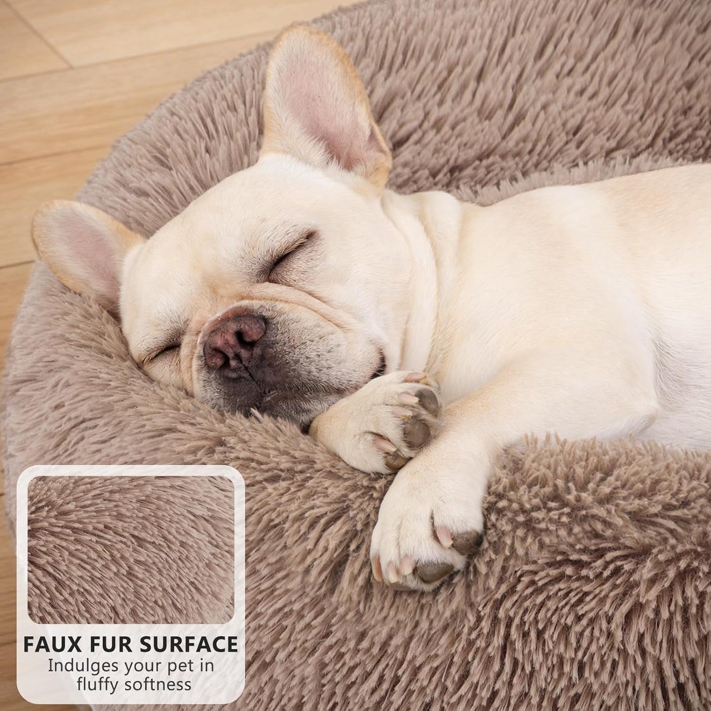 MIXJOY Orthopedic Dog Bed Comfortable Donut Cuddler Round Pet Beds Ult