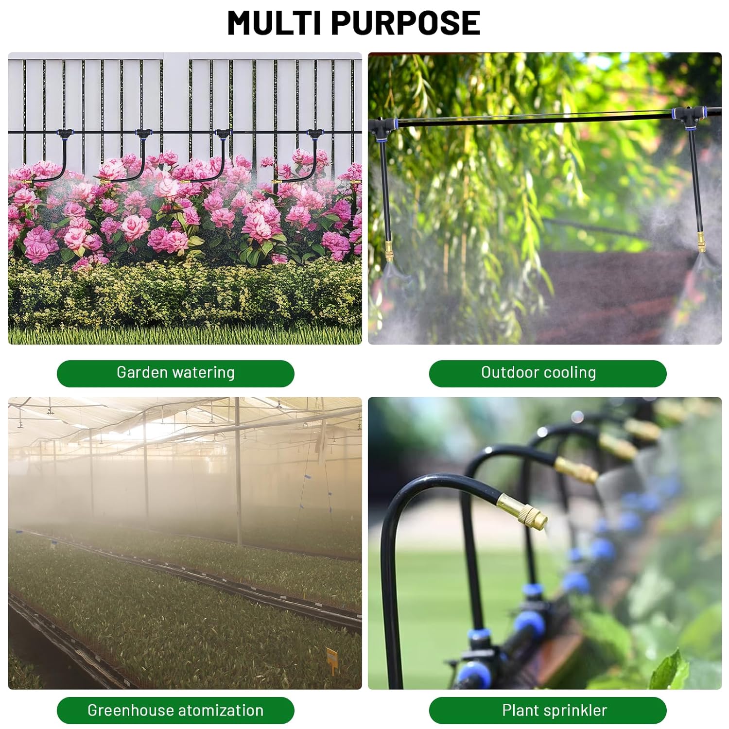 360° Adjustable Drip Irrigation System - 50FT Garden Watering System w