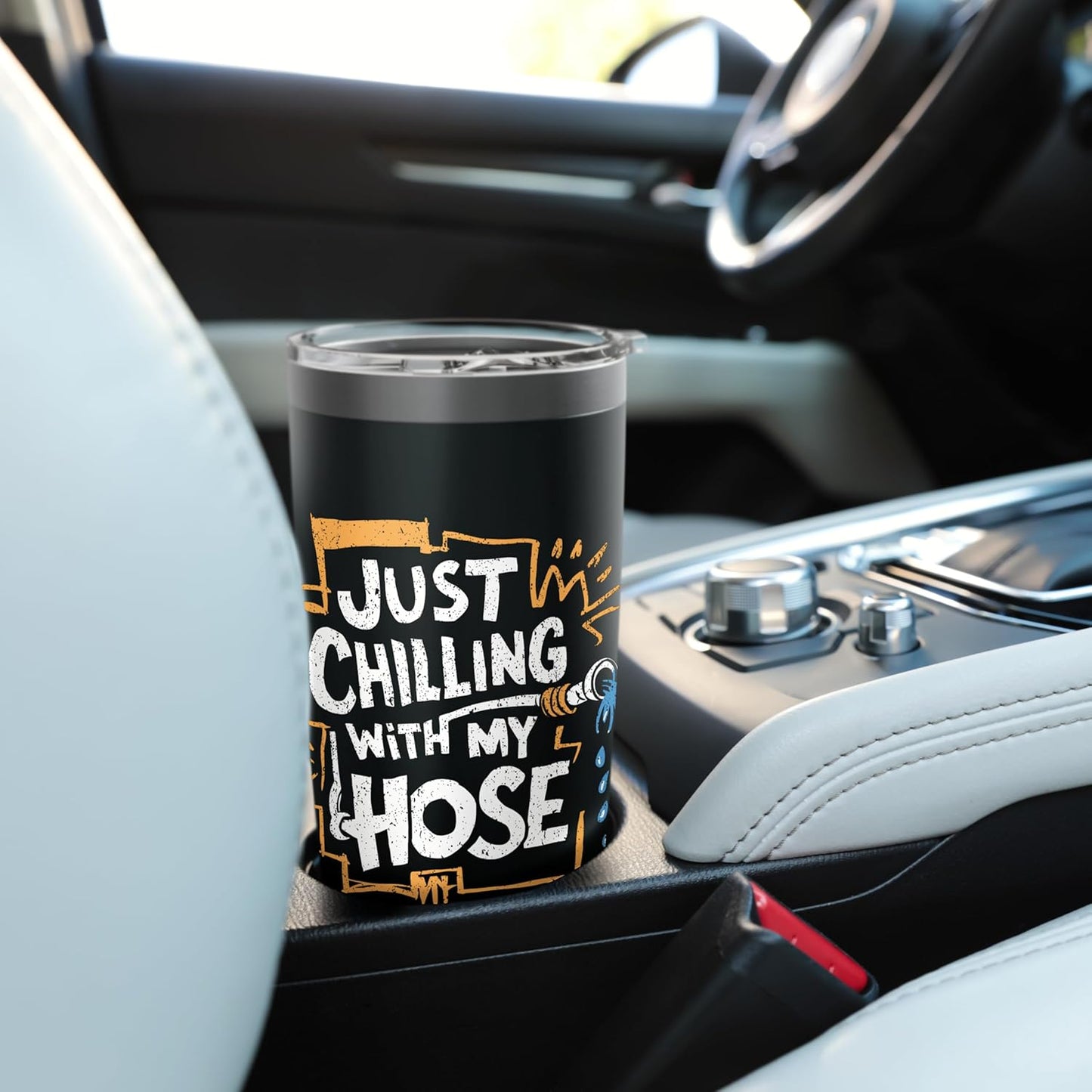 Lawn Care Humor - Chilling With My Hose Stainless Steel Insulated Tumbler