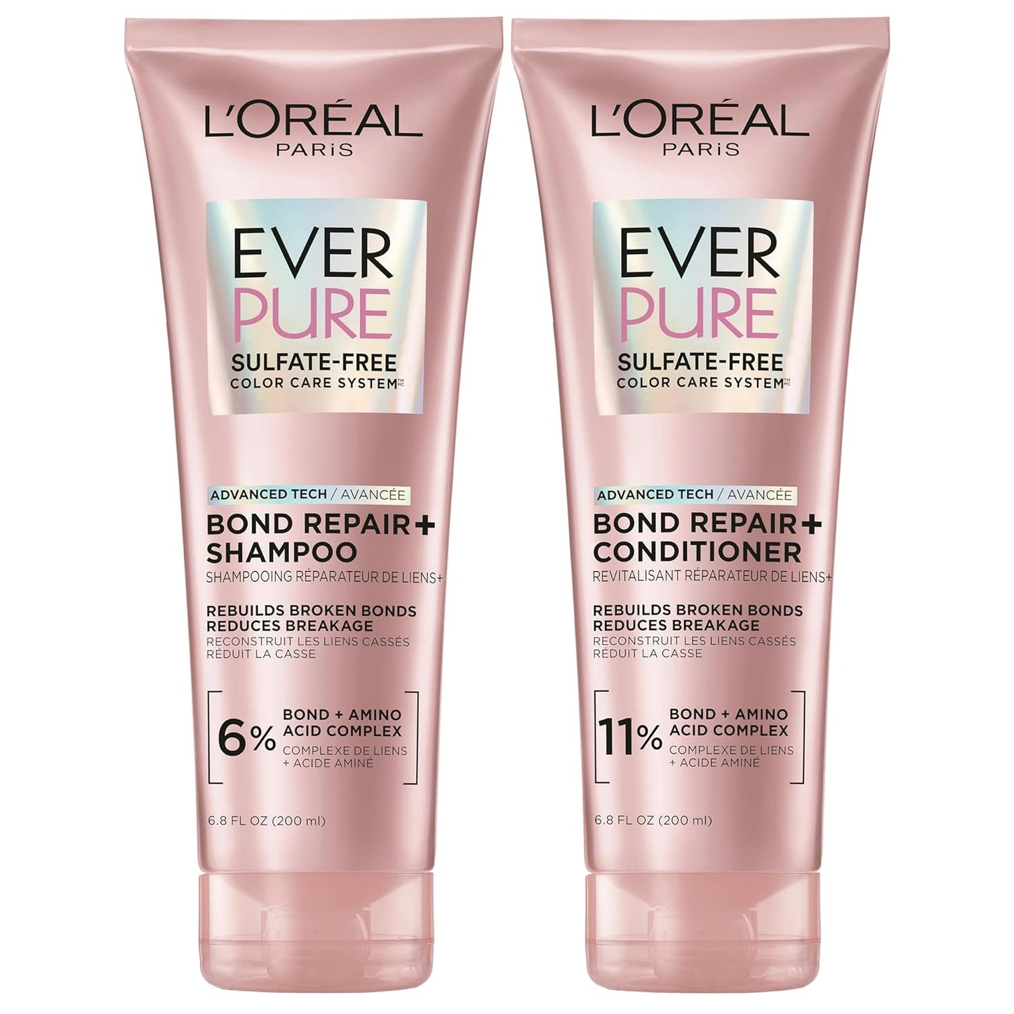 L'Oreal Paris EverPure Sulfate-Free Vegan Hair Care Kit - Shampoo and 