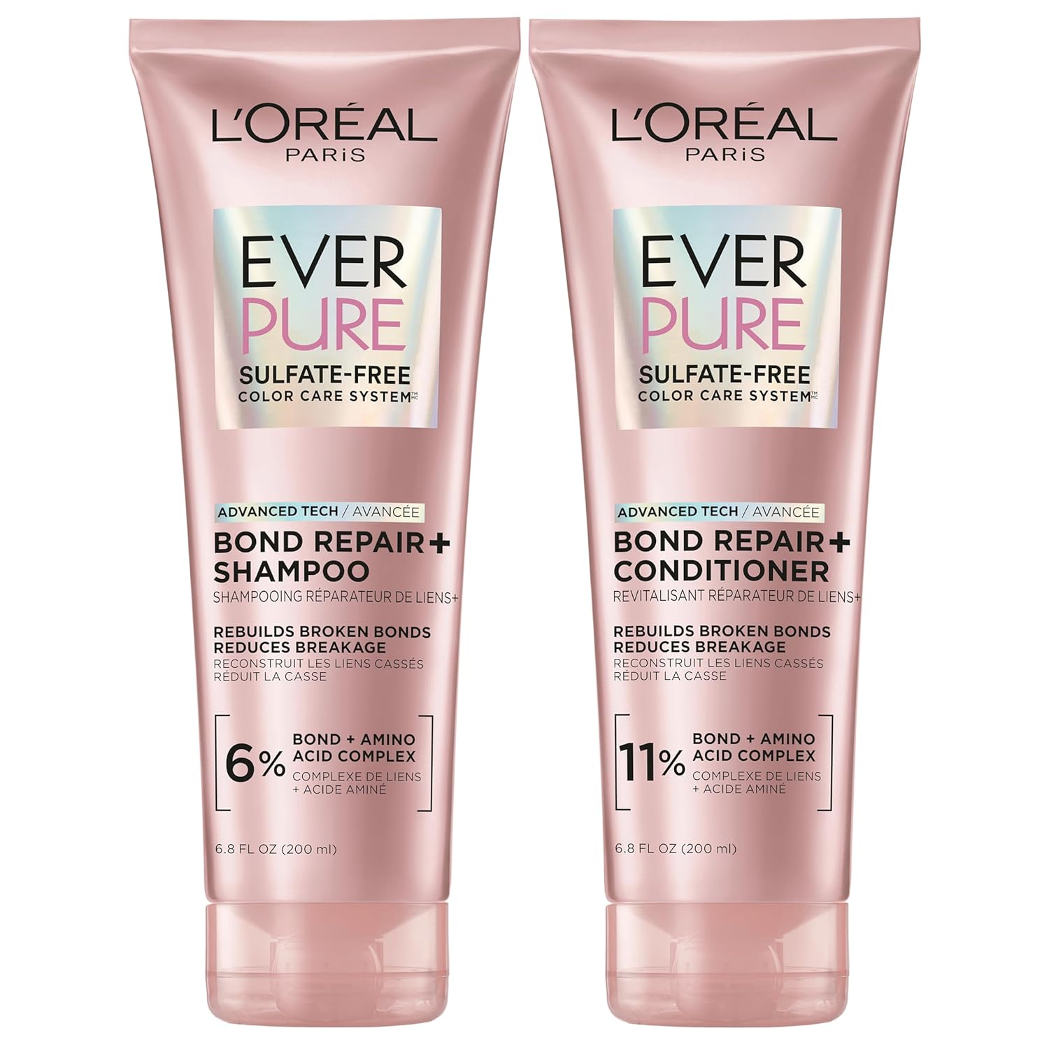 L'Oreal Paris EverPure Sulfate-Free Vegan Hair Care Kit - Shampoo and 