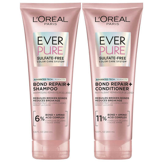 L'Oreal Paris EverPure Sulfate-Free Vegan Hair Care Kit - Shampoo and 