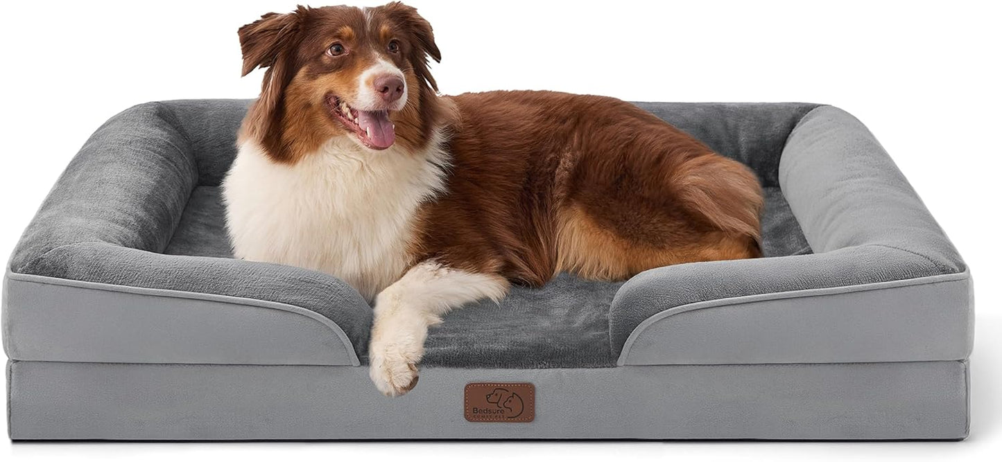 Bedsure Orthopedic Dog Beds Large Sized Dog - Washable Large Dog Cat B