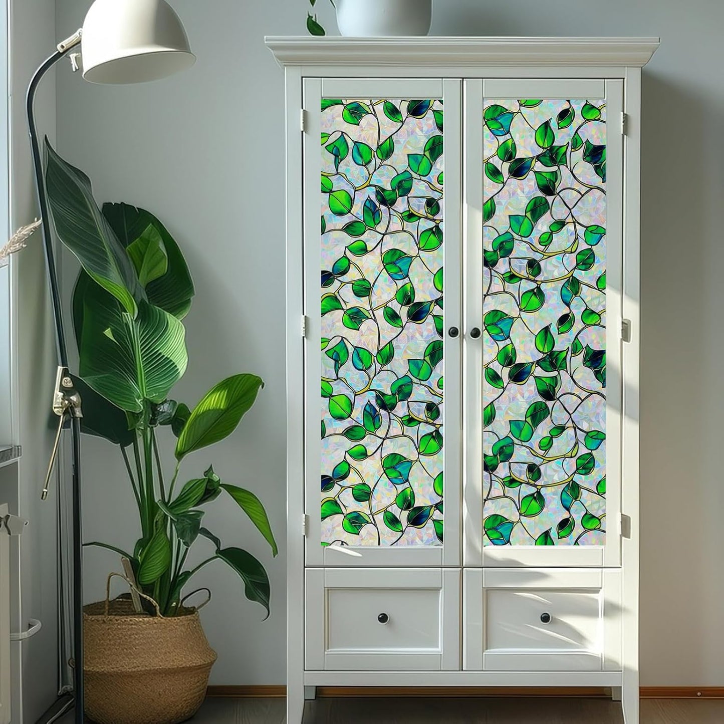 Rainbow Window Privacy Film,Heat Control,UV Blocking,Anti-Glare,Day & 