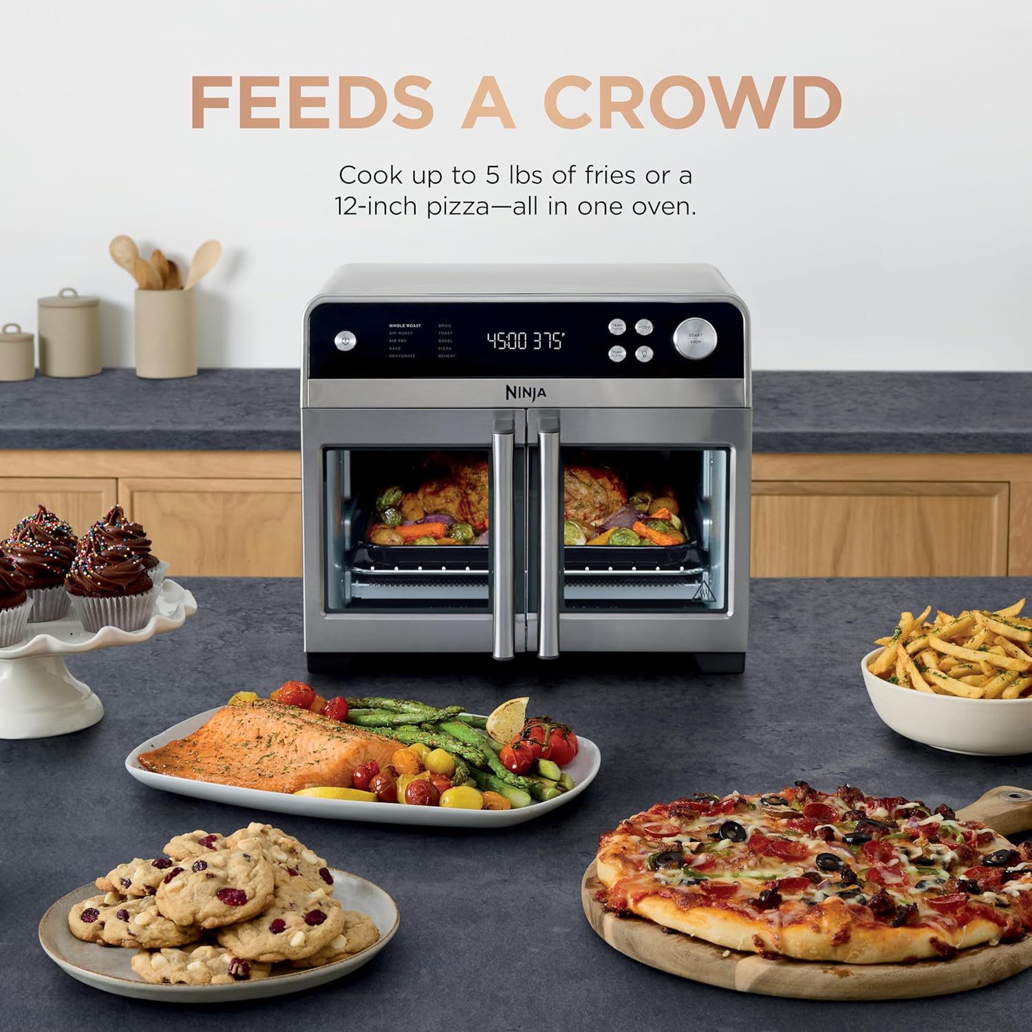 Ninja | French Door Premier | Air Fryer, Convection Oven, Toaster | 5-