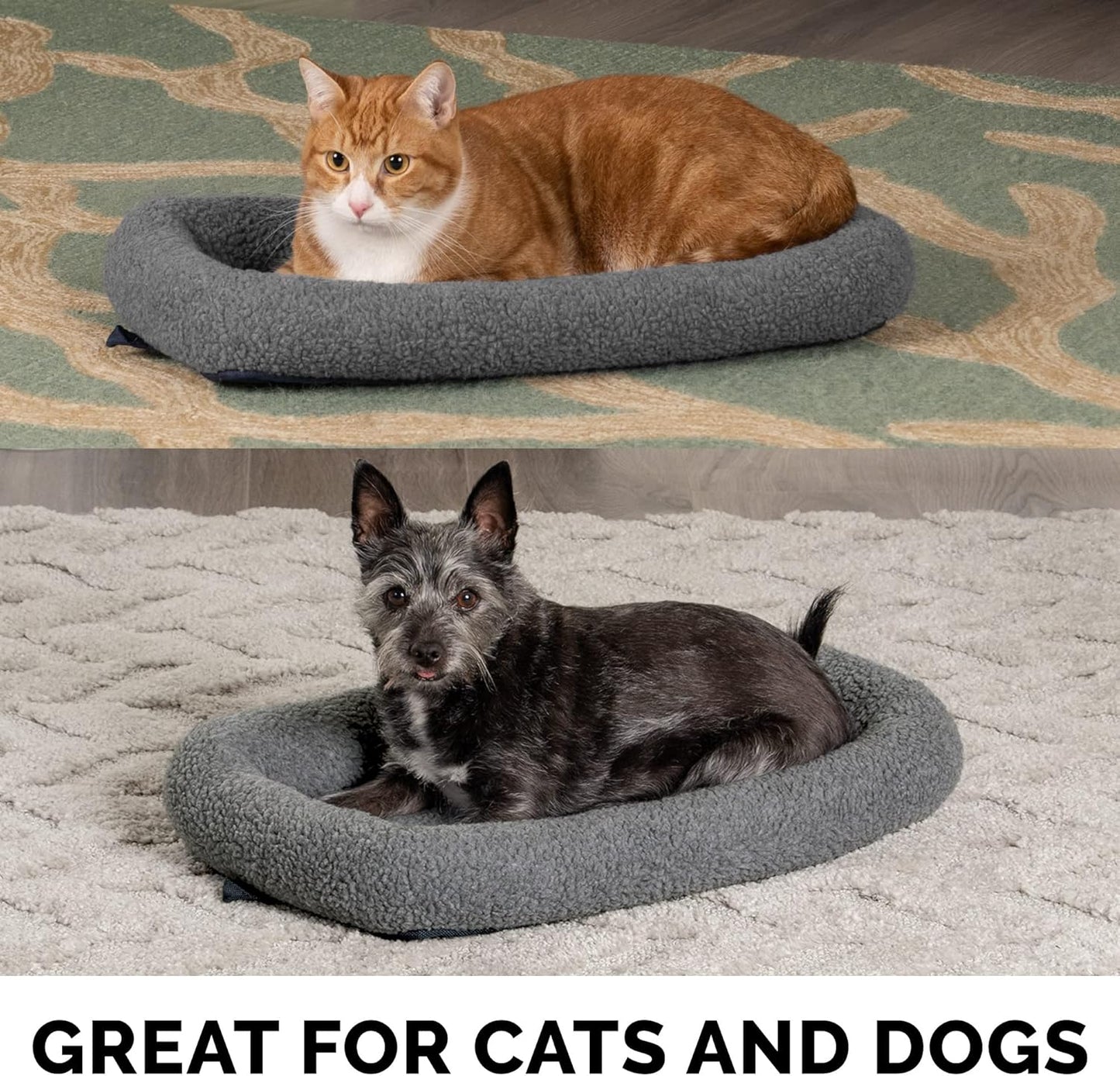 Furhaven Dog Bed for Small Dogs & Indoor Cats, 100% Washable, Sized to