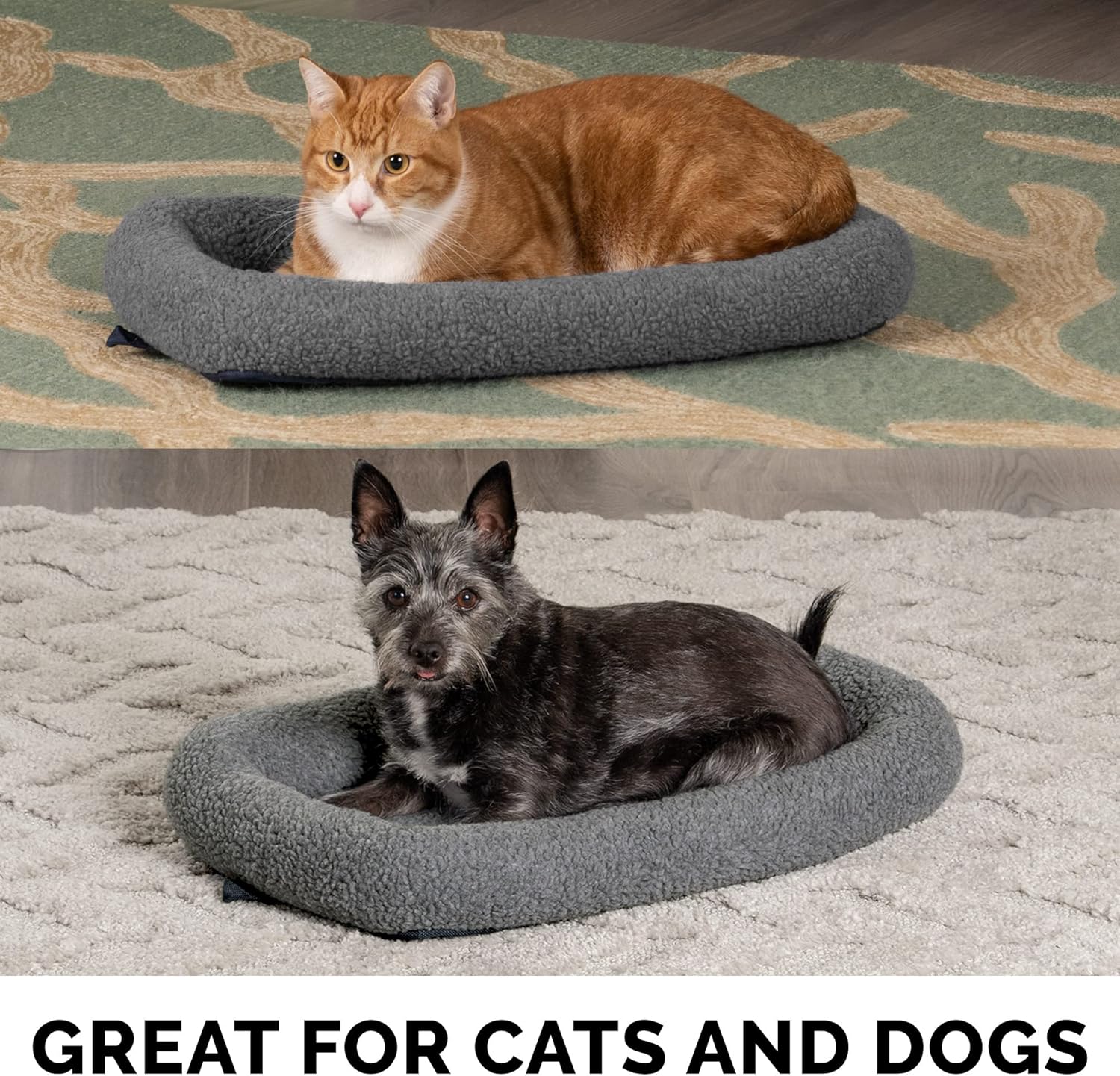 Furhaven Dog Bed for Small Dogs & Indoor Cats, 100% Washable, Sized to