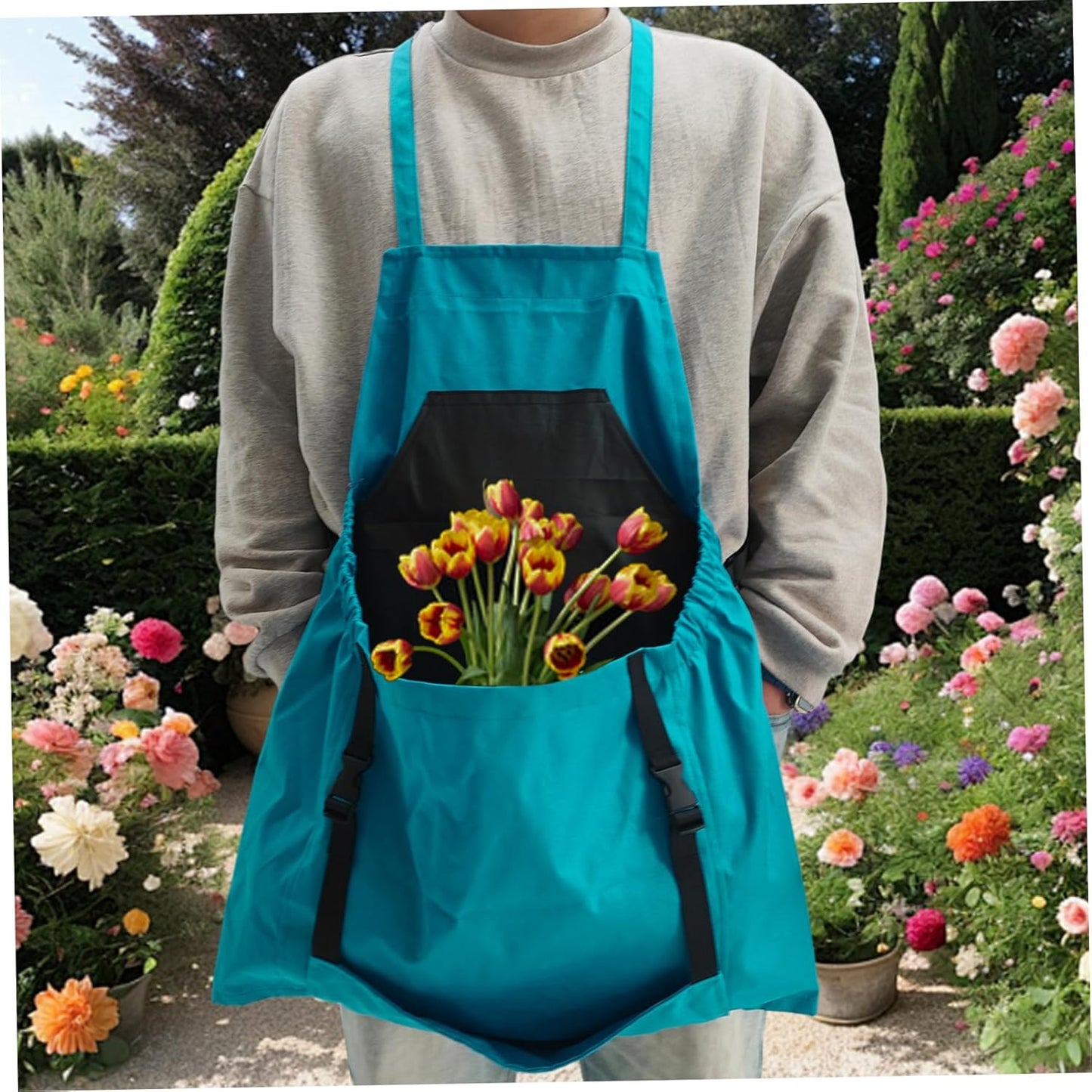 Waterproof Harvest Apron Gardening Bag Adjustable Strap Quick Release Buckle