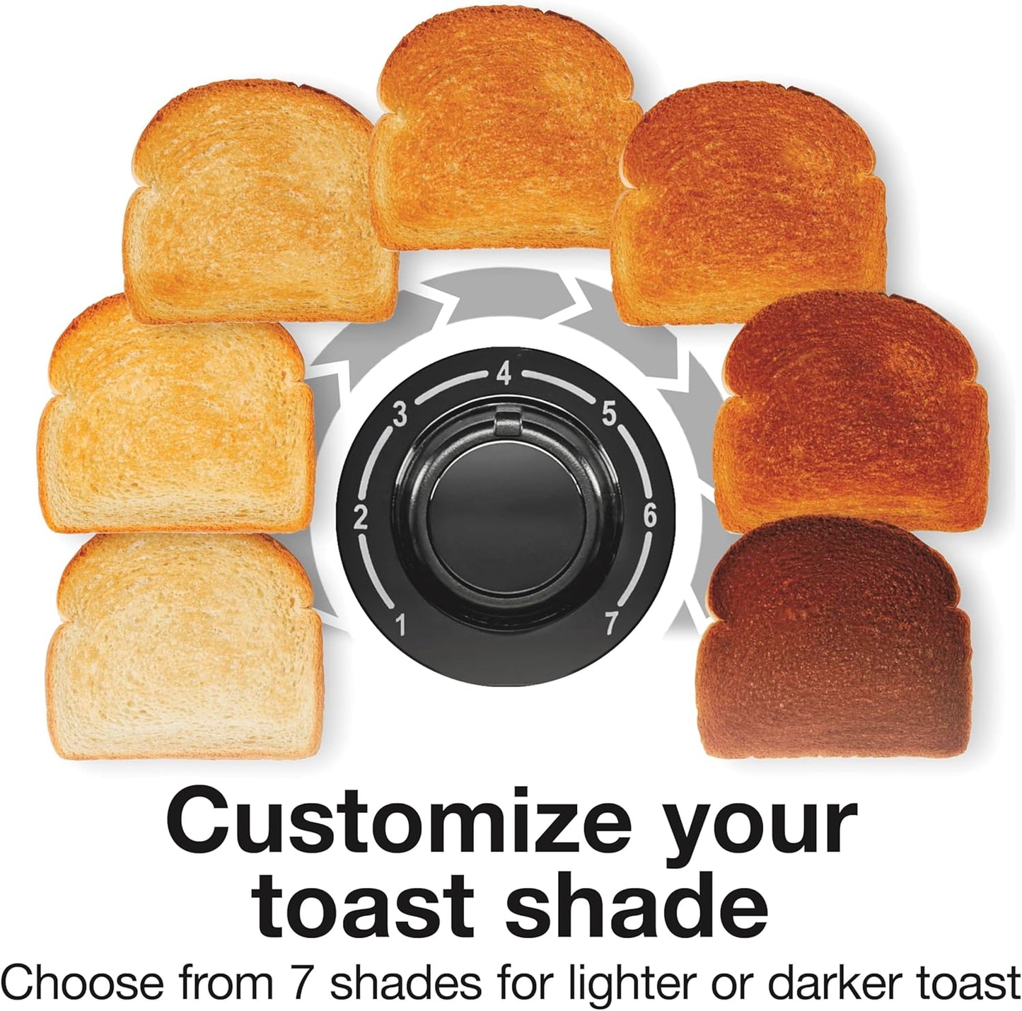 Proctor Silex 4 Slice Toaster with Extra Wide Slots for Bagels, Cool-Touch Walls, Shade Selector With 7 Browning Levels, Toast Boost, Auto Shut-off and Cancel Button, Black (24215PS)