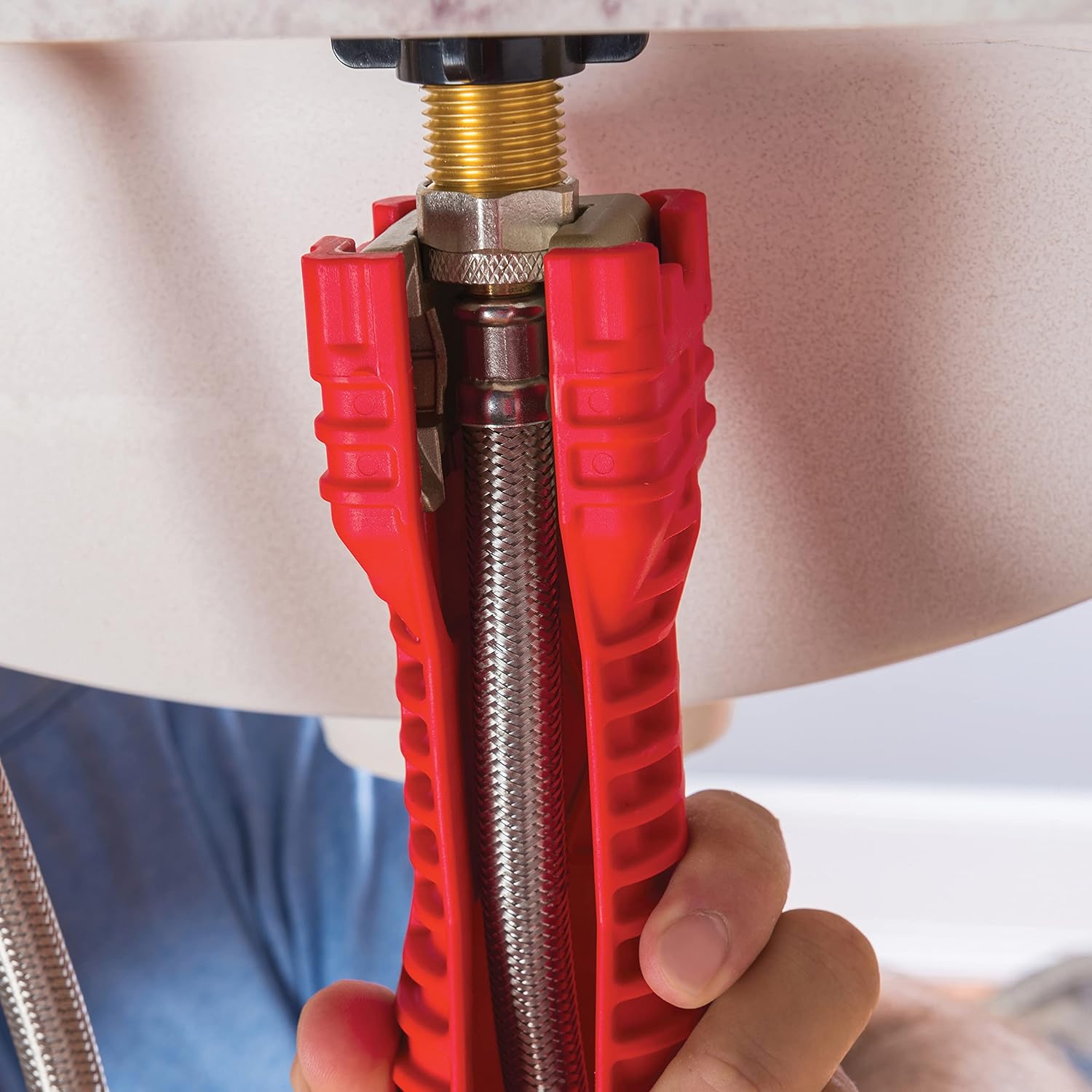 RIDGID 57003 EZ Change Plumbing Wrench Faucet Installation and Removal