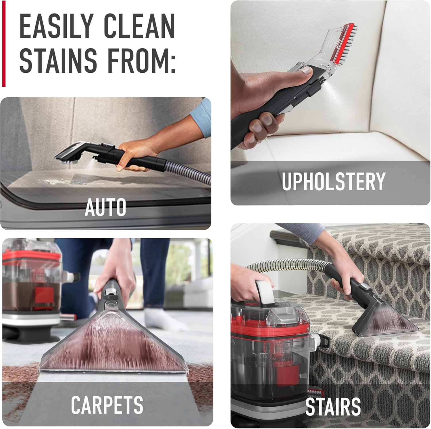Hoover CleanSlate Plus Portable Carpet + Upholstery Spot Cleaner Machi