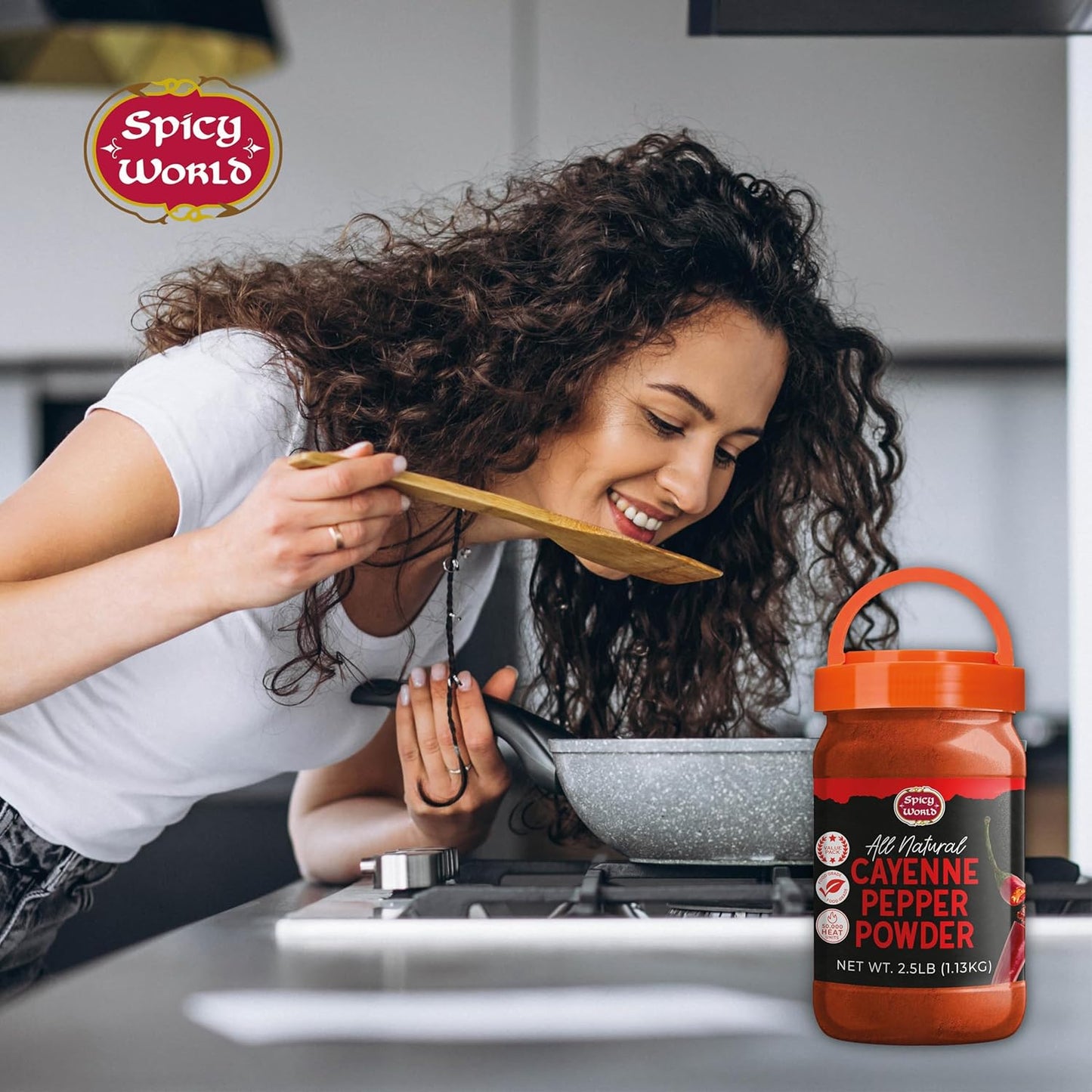 Cayenne Pepper Powder 2.5LB Jar - 50,000 SHU, Gluten Free, All Natural