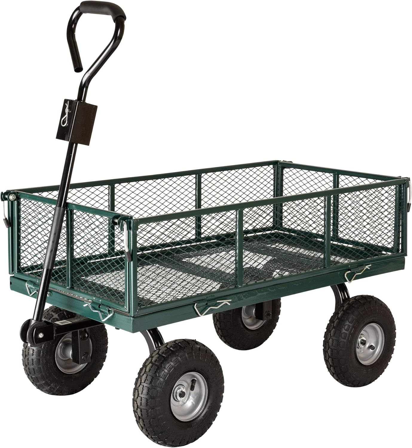 70107 Garden Cart/Utility Cart, Hinged/Removeable Sidewalls, Four 10-i