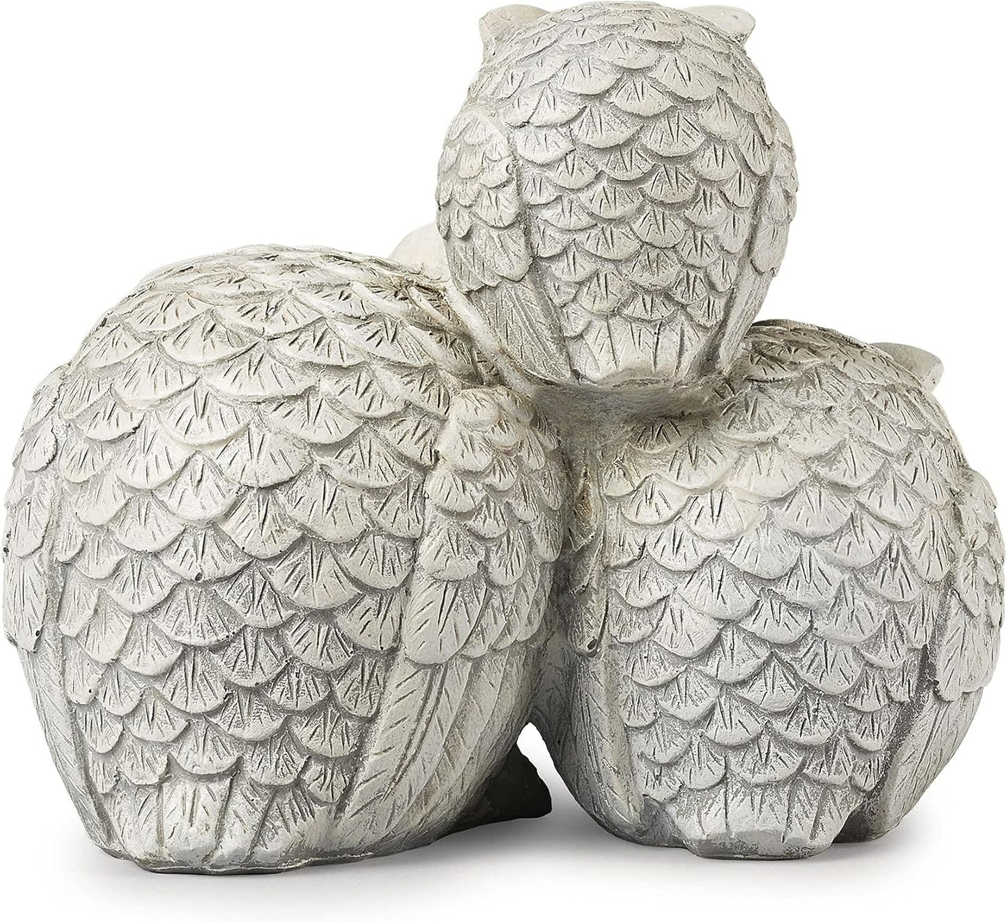 Garden Items Owls Garden Statue, one Size, Light Gray
