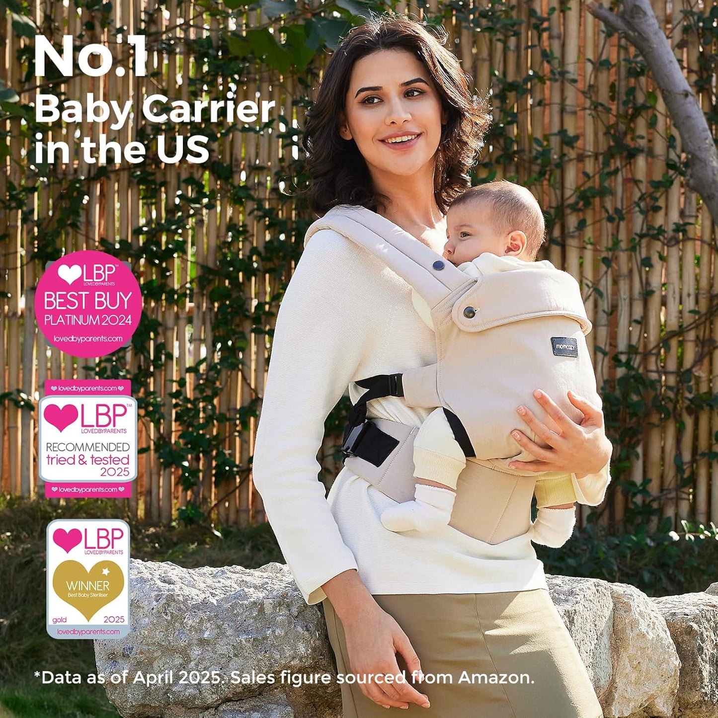 Momcozy Baby Carrier - Ergonomic, Cozy and Lightweight Carrier for 7-4