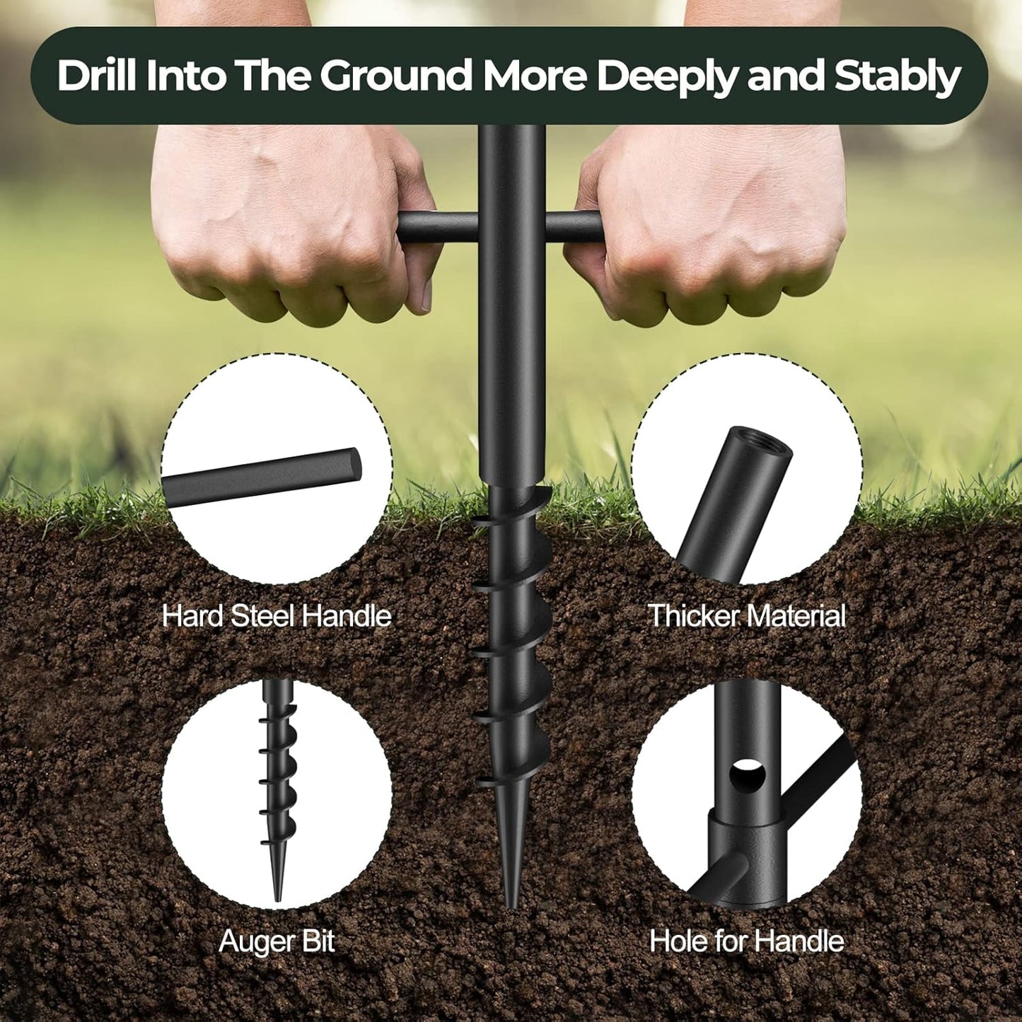 Garden Bird House Pole for Outdoor, BITNIN 92 Inch Heavy Duty Bird Feeder Pole Stand with Squirrel Proof Baffle 4 Shepherd Hooks, 5-Prong Base Bird Feeding Station Adjustable Height