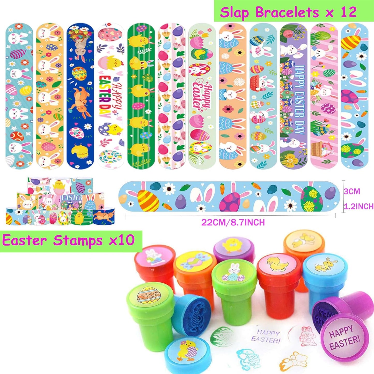 300pcs Easter Eggs with Toys Inside Bulk Filled Easter Egg Fillers 100 Pack Non Candy Stuffed Easters Basket Stuffers Essentials for Kids Girls Toddlers Boys Easters Egg Hunt Party Favors