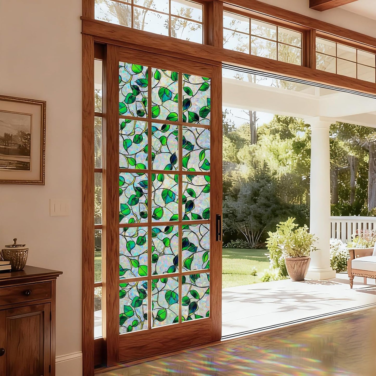 Rainbow Window Privacy Film,Heat Control,UV Blocking,Anti-Glare,Day & 