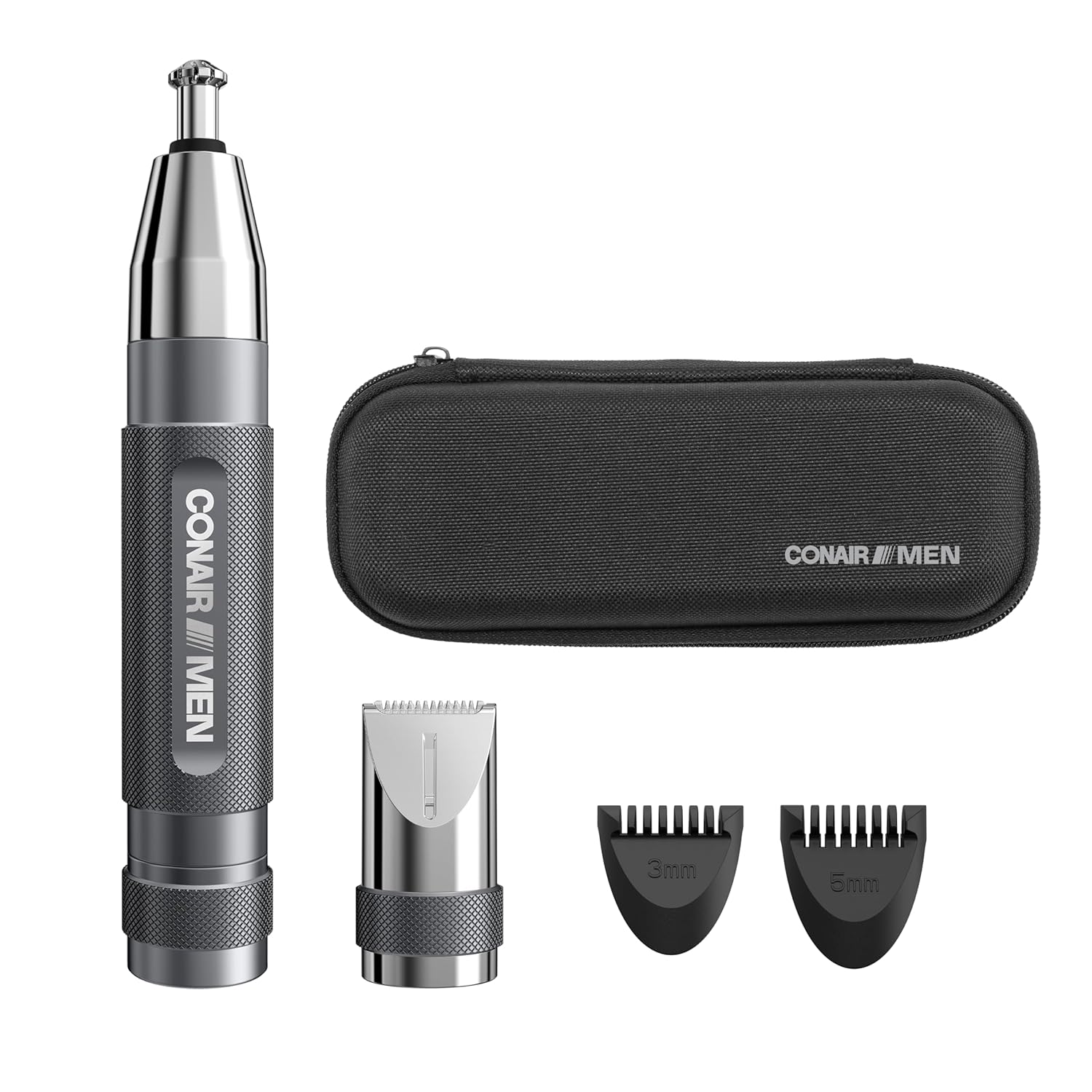 Conair Men Ear, Nose and Eyebrow Trimmer, Patented 360° Bevel Blade fo