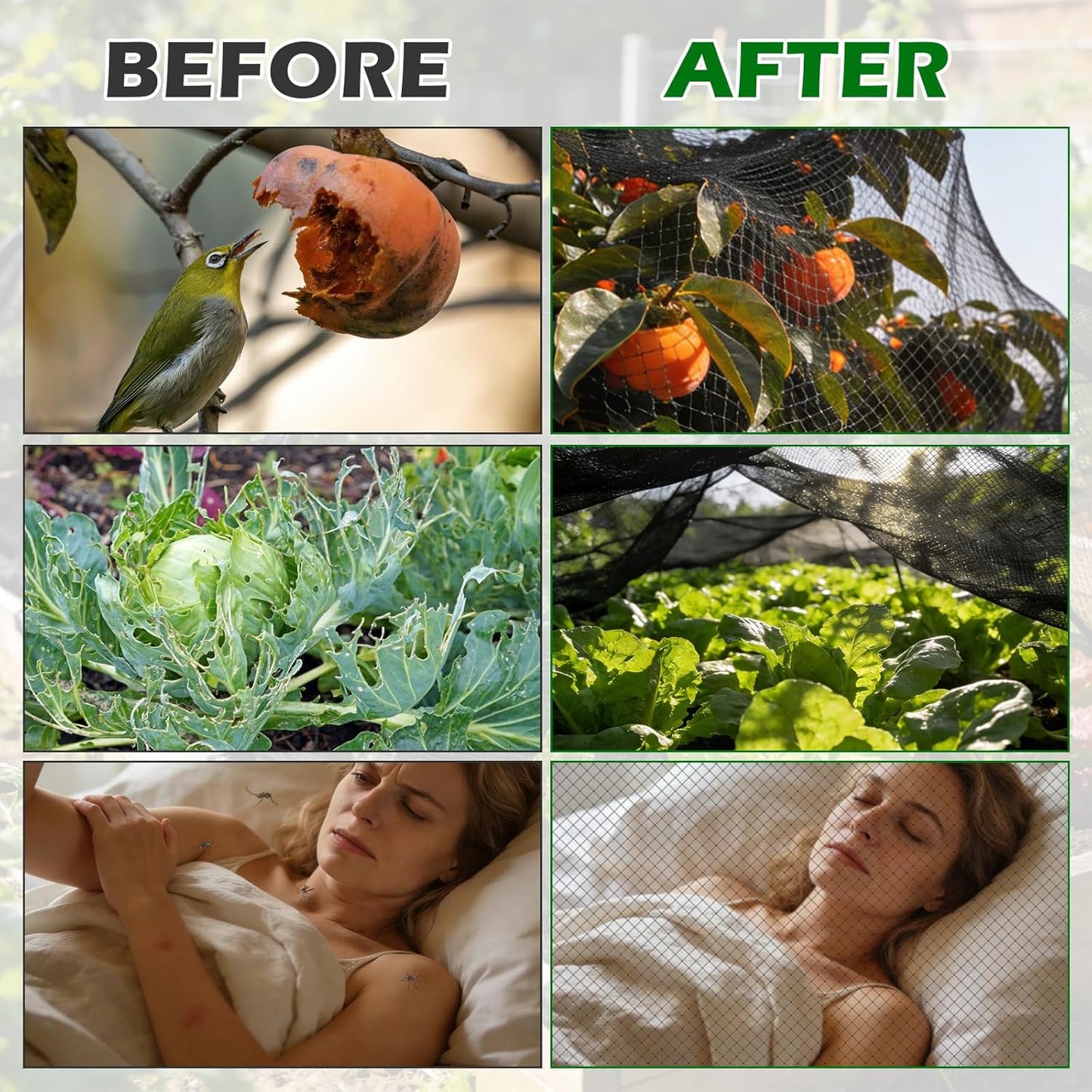 Stronger Garden Mesh Netting for Plants Vegetables Fruits Flowers - 10