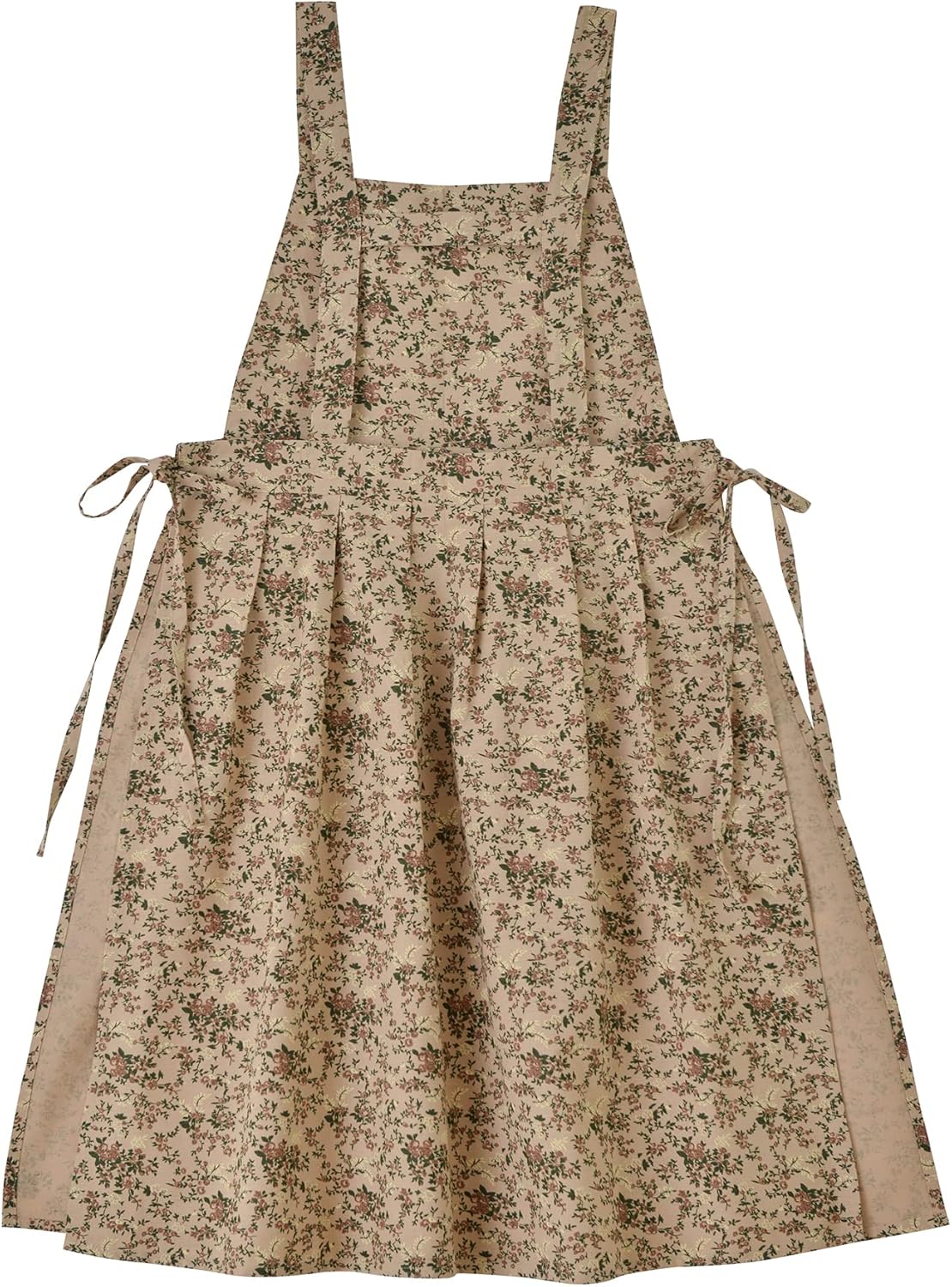 Japanese Cotton Linen Cross Back Apron with Pockets,Fashion Pinafore D