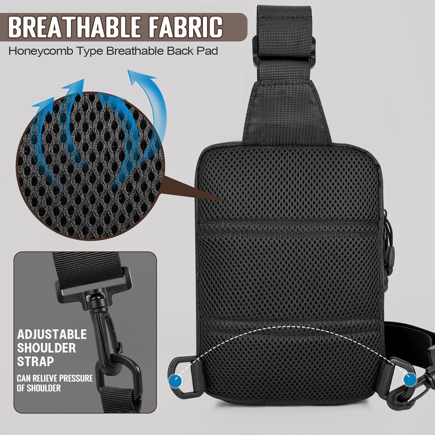 Small Sling Bag for Men, Tactical Inspired Waterproof Utility EDC Mini