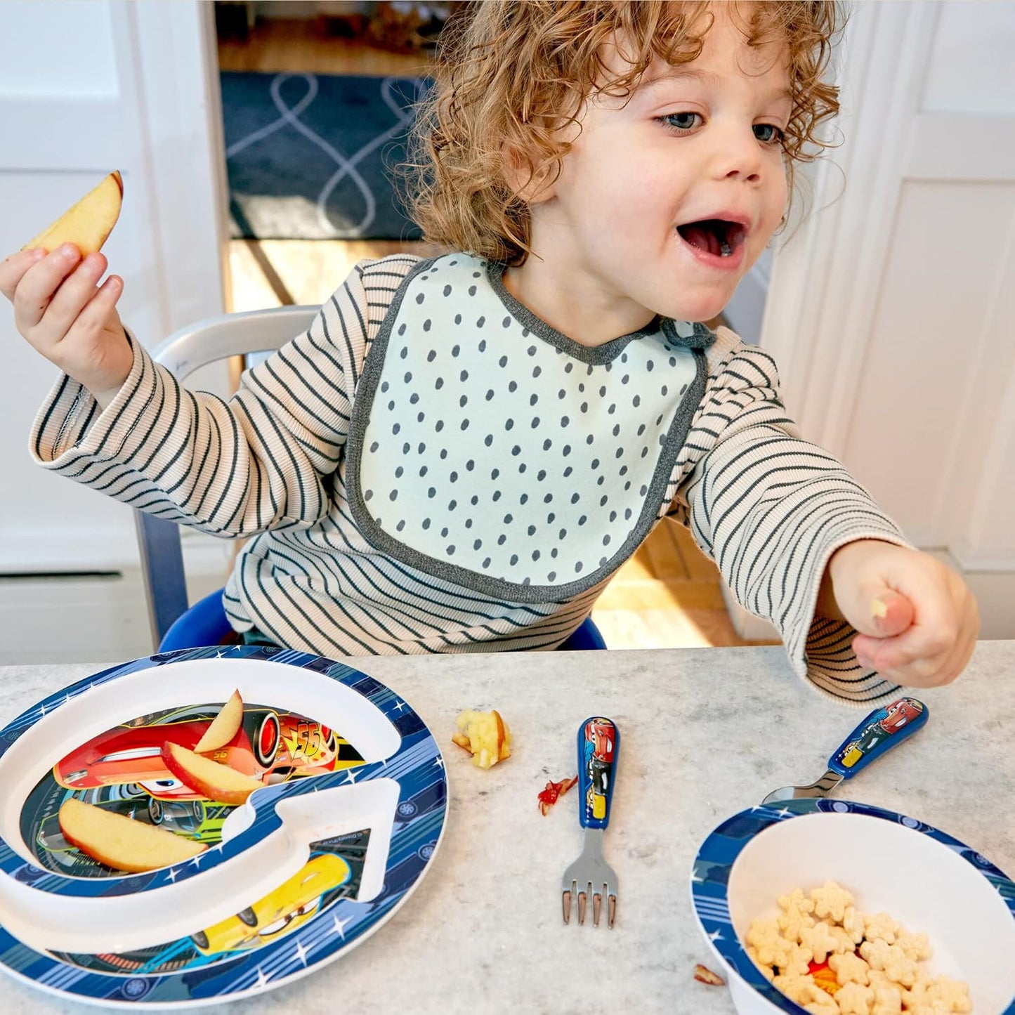 The First Years Disney/Pixar Cars Dinnerware Set - Toddler Plates and 